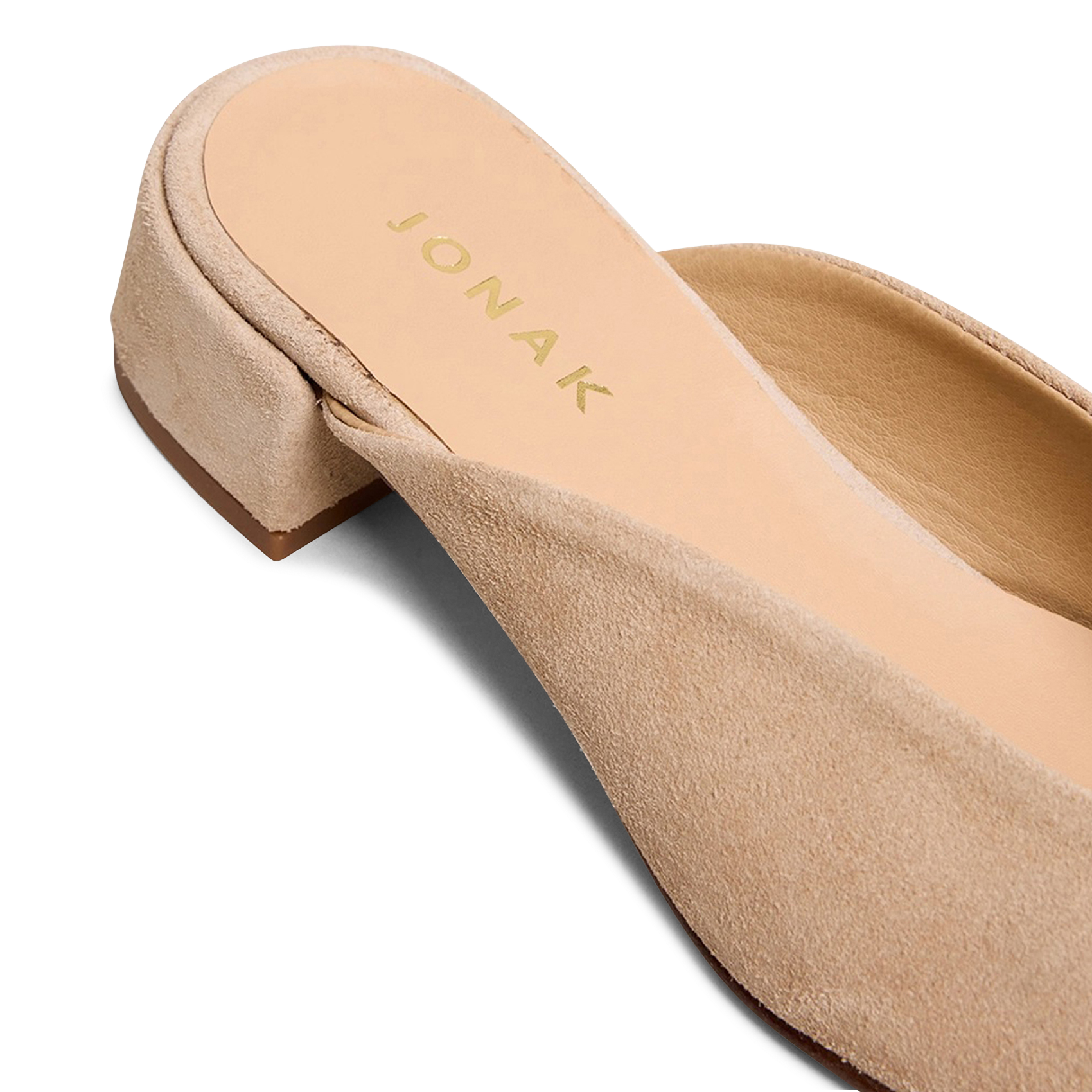Leather mules JONAK Beige