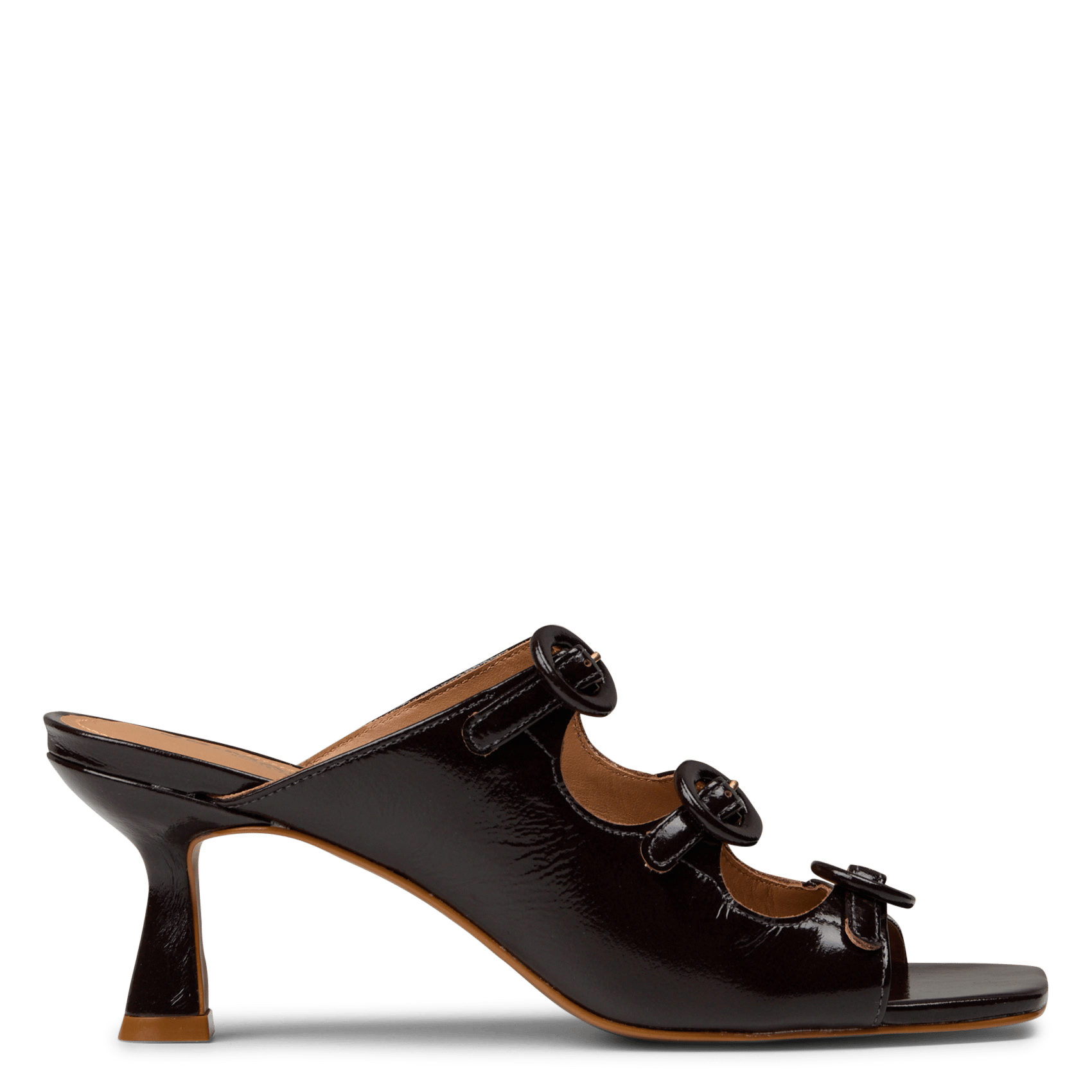 Lackleder-Sandalen mit Absätzen JB MARTIN Braun