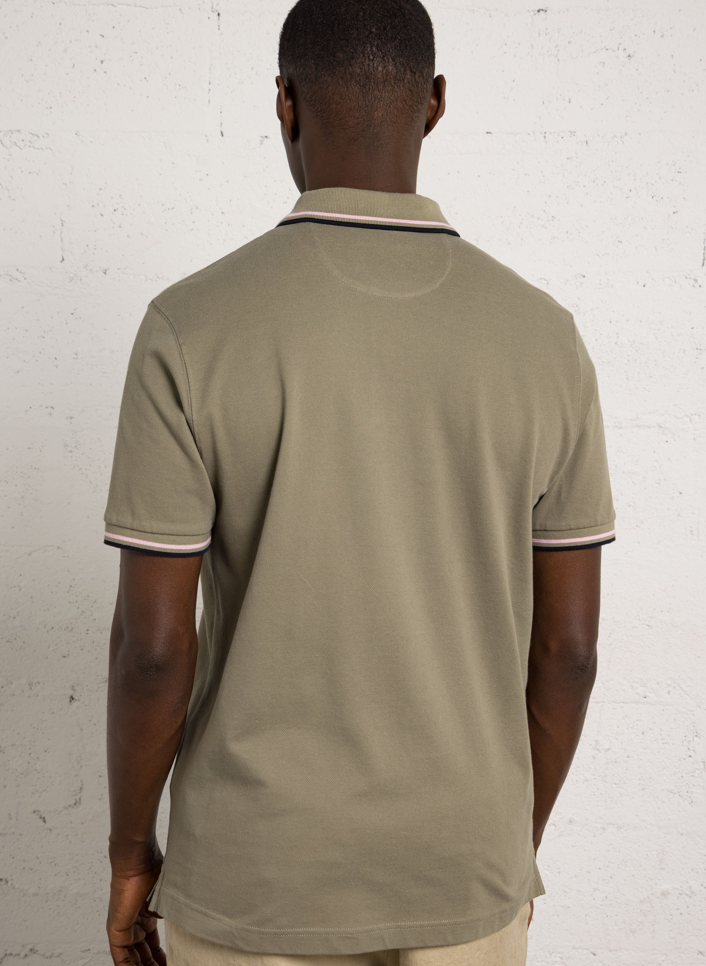 Polo droit en coton EDEN PARK Beige