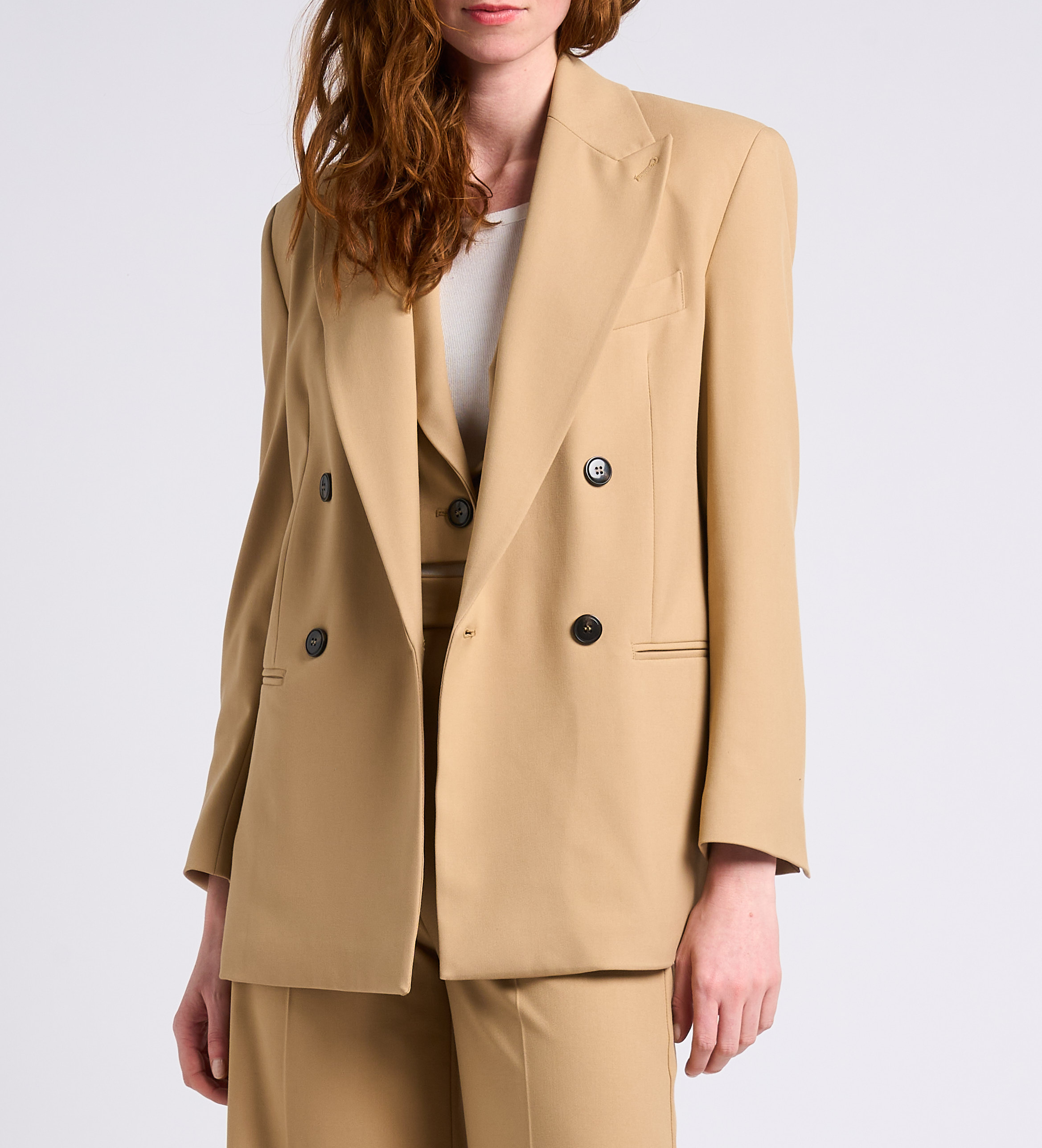 Gerade geschnittener Blazer MAX&Co. Beige