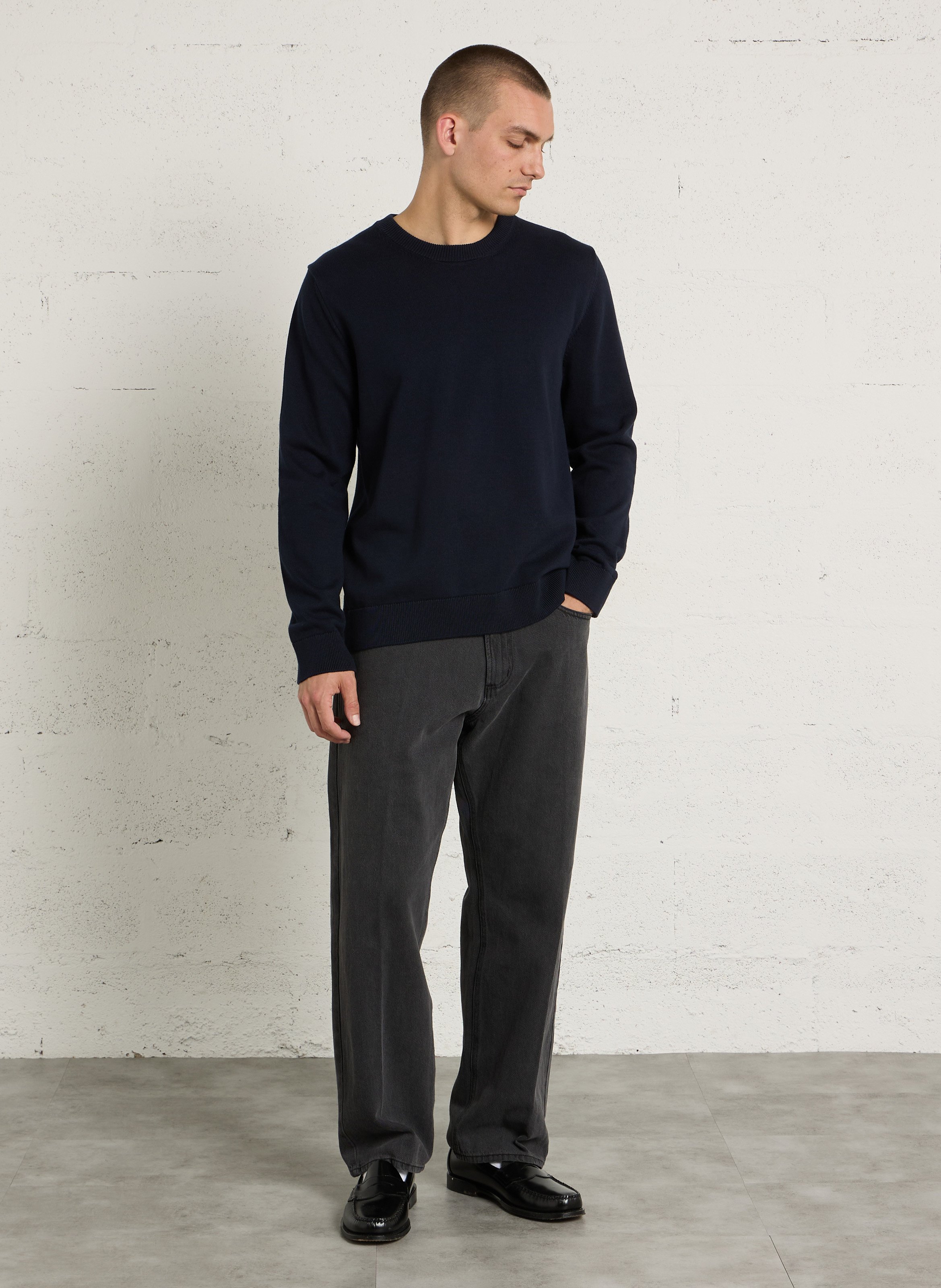 Oversized cotton sweater AU PRINTEMPS PARIS Blue