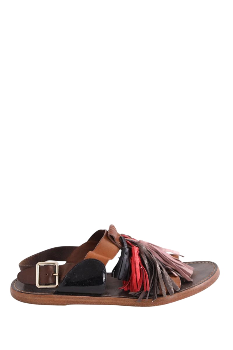 Faux leather sandals ISABEL MARANT ÉTOILE - SECONDE MAIN Brown