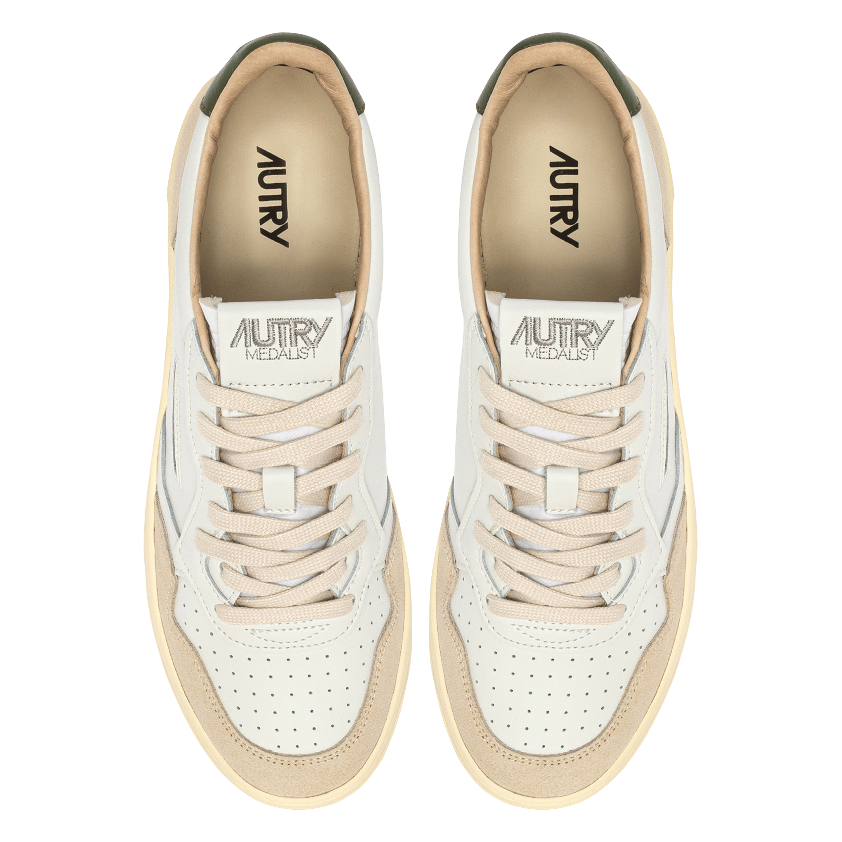 Niedrige Sneaker aus Leder-Mix | Grun AUTRY Herren