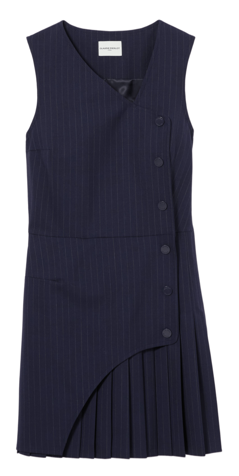 Robe courte col v en laine mélangée CLAUDIE PIERLOT Multicolore