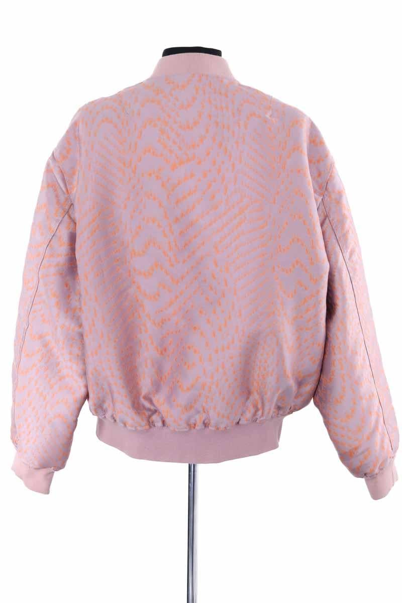 Regular-fit organic cotton jacket with sherpa collar MODETROTTER - Seconde Main Pink