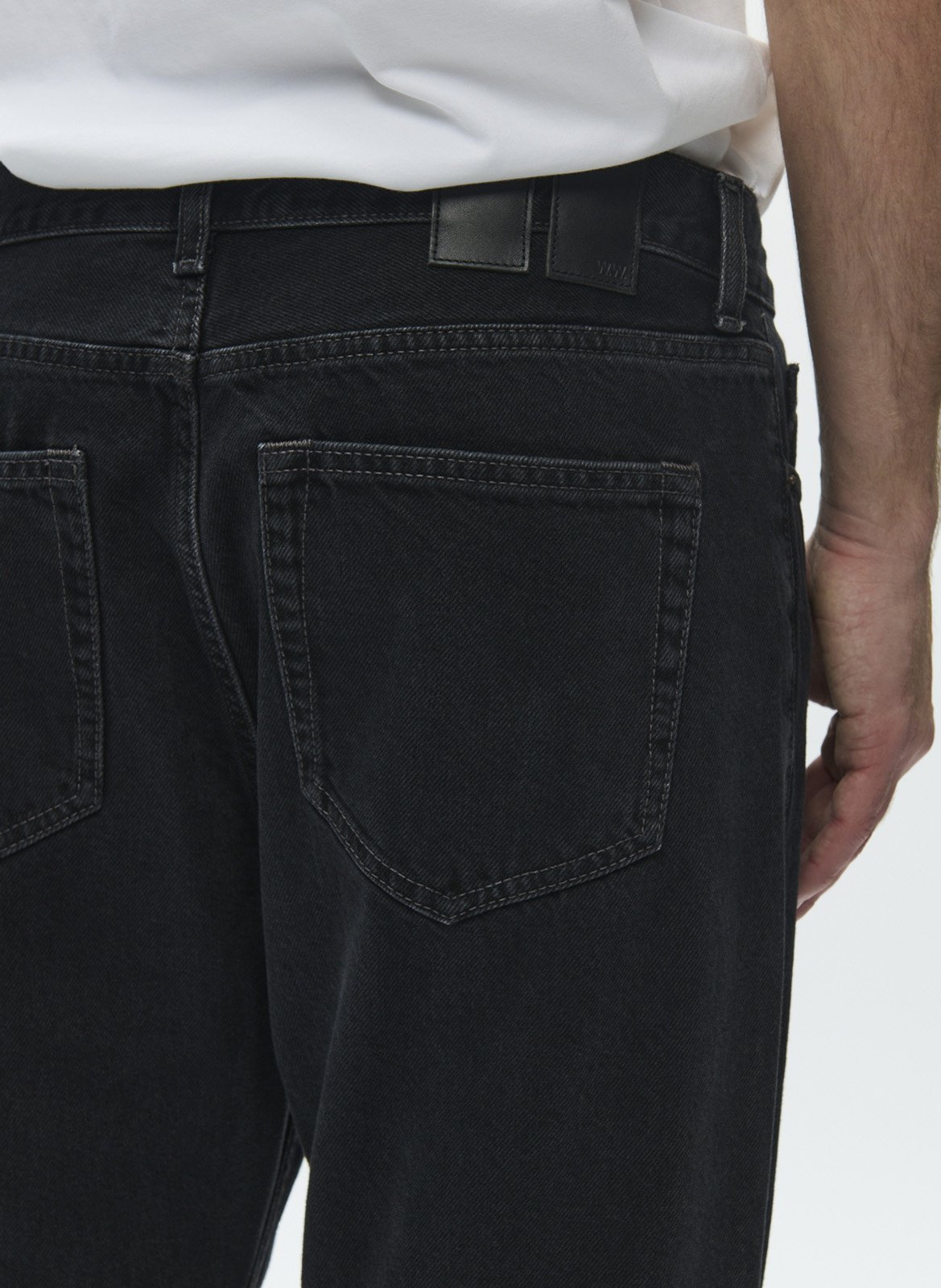 Jean droit en coton bio WOOD WOOD Noir