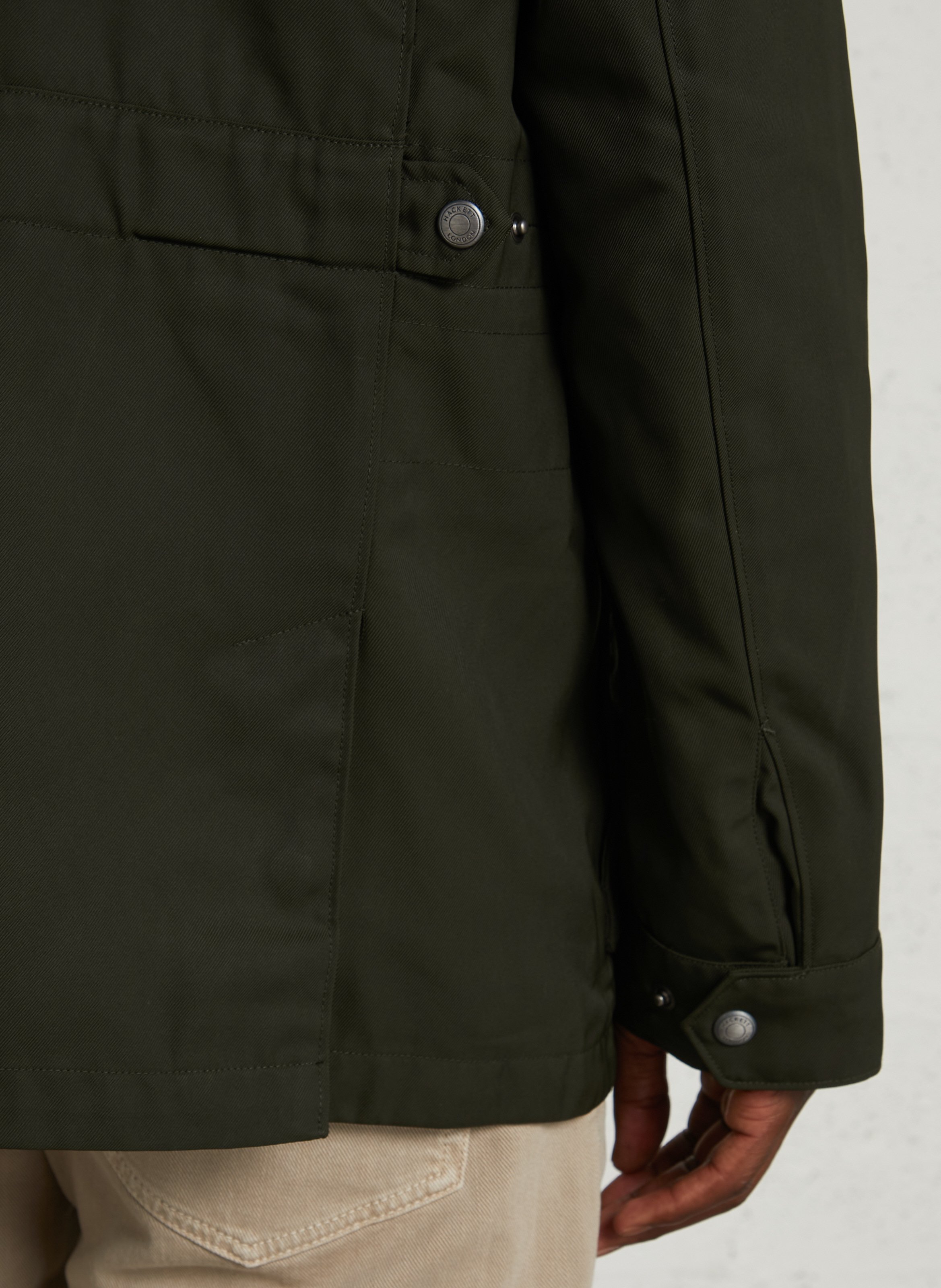Gerader Stehkragen-Blouson HACKETT Grun