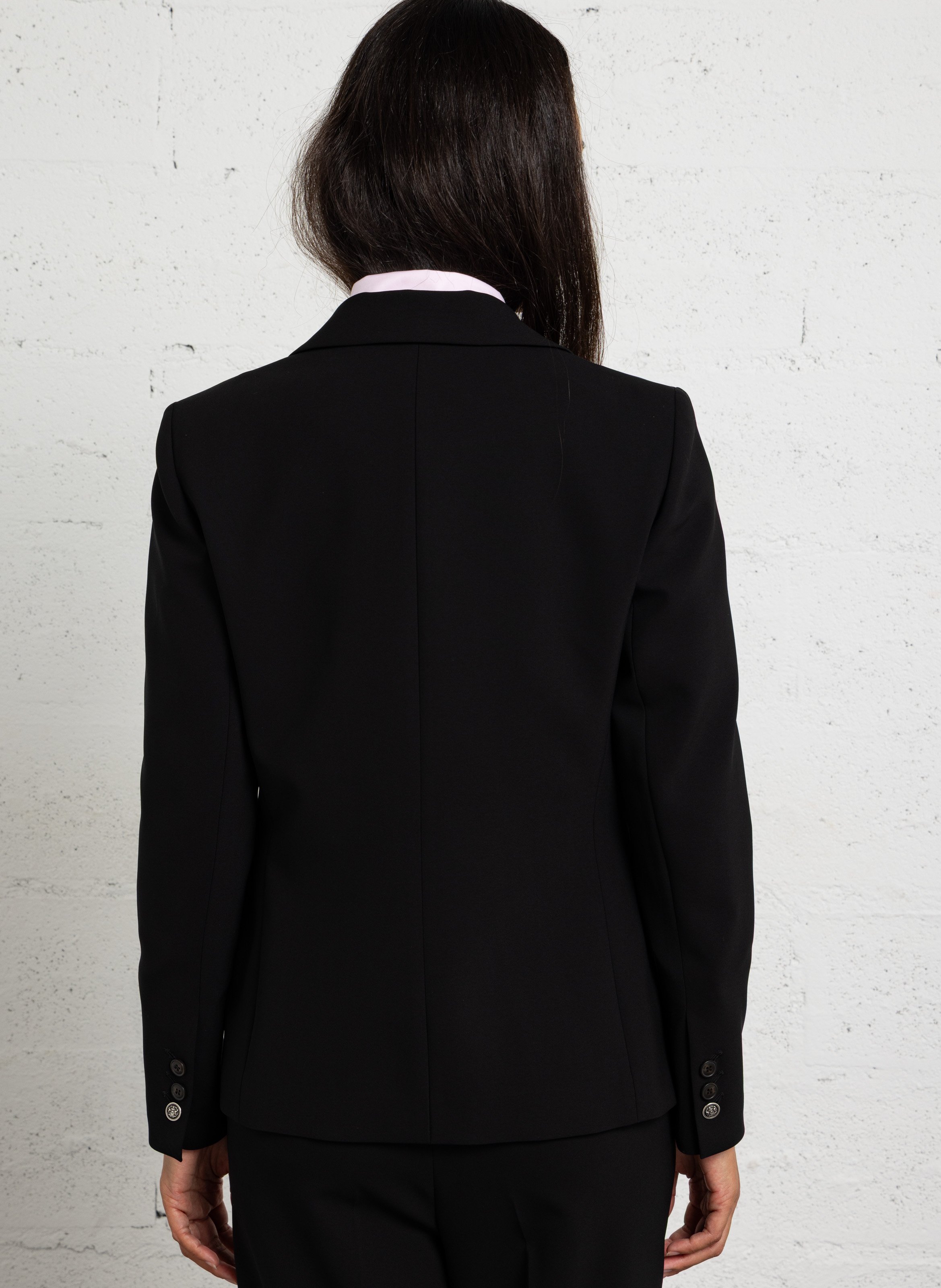 Klassieke rechte blazer met kraag MAISON 123 Zwart