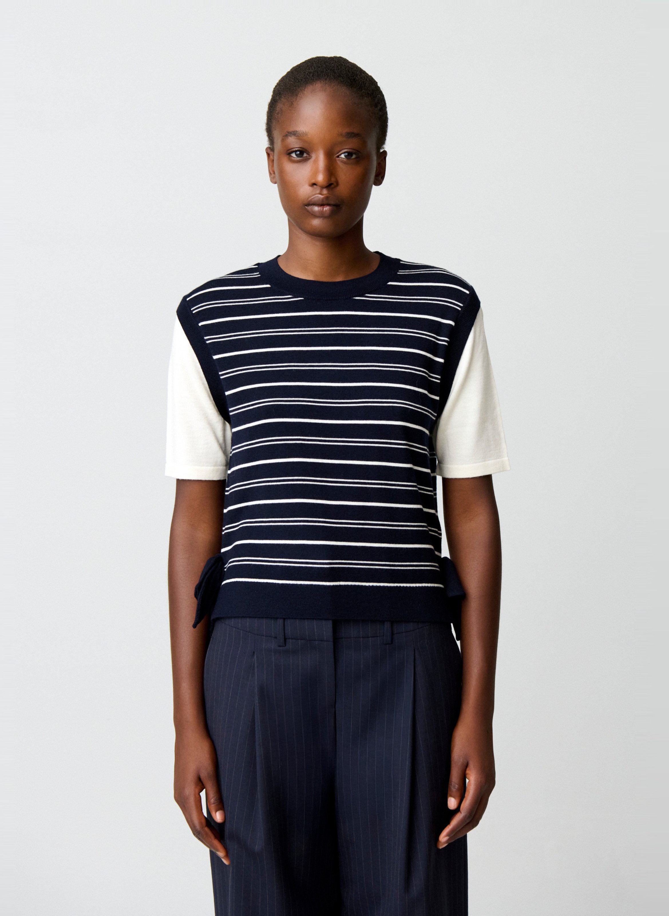 Pull en maille à rayures en laine mélangée CLAUDIE PIERLOT Multicolore