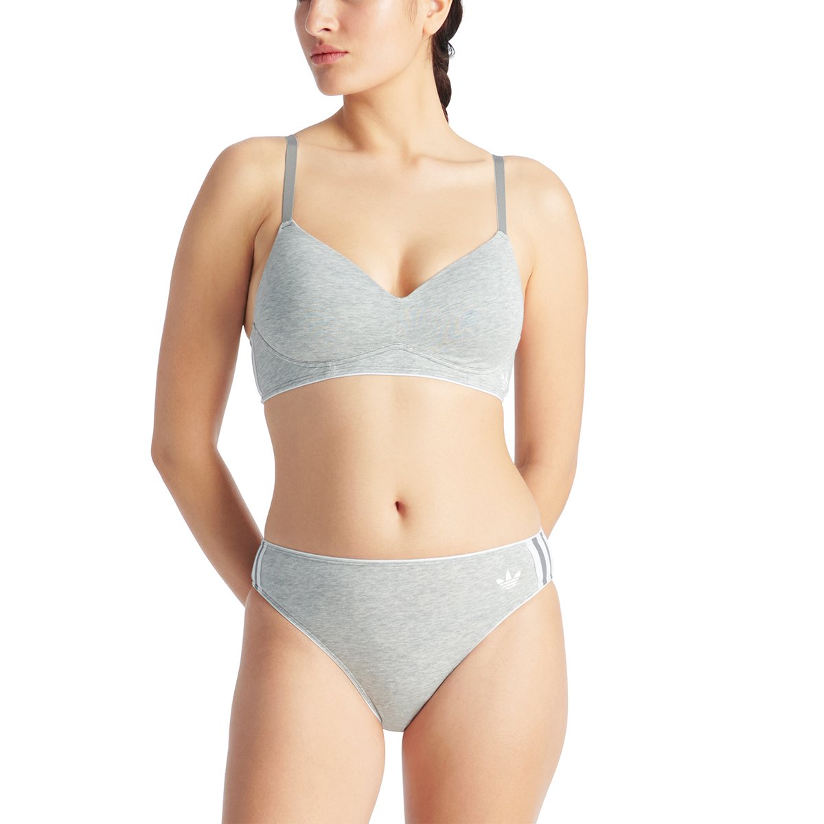 Women's Comfort Cotton Flex Adicolor Adidas Original Culottes ADIDAS UNDERWEAR Grey