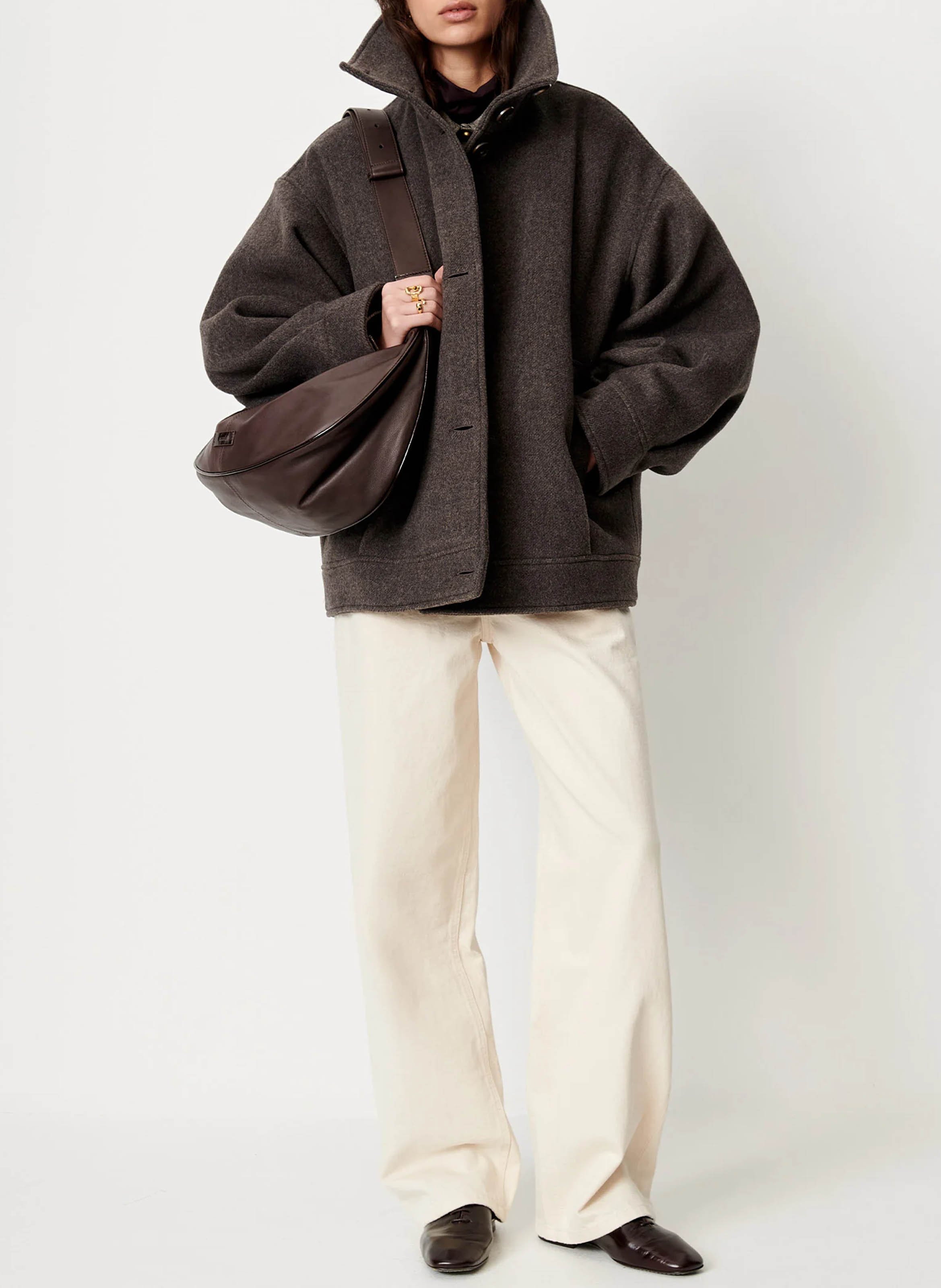 Oversized wool-mix coat SESSUN Grey