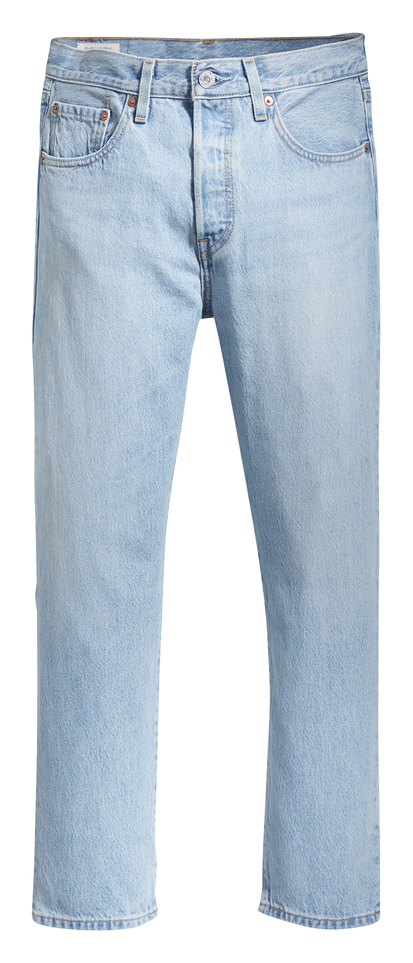 Jean droit taille haute en coton  LEVI'S Jean Délavé