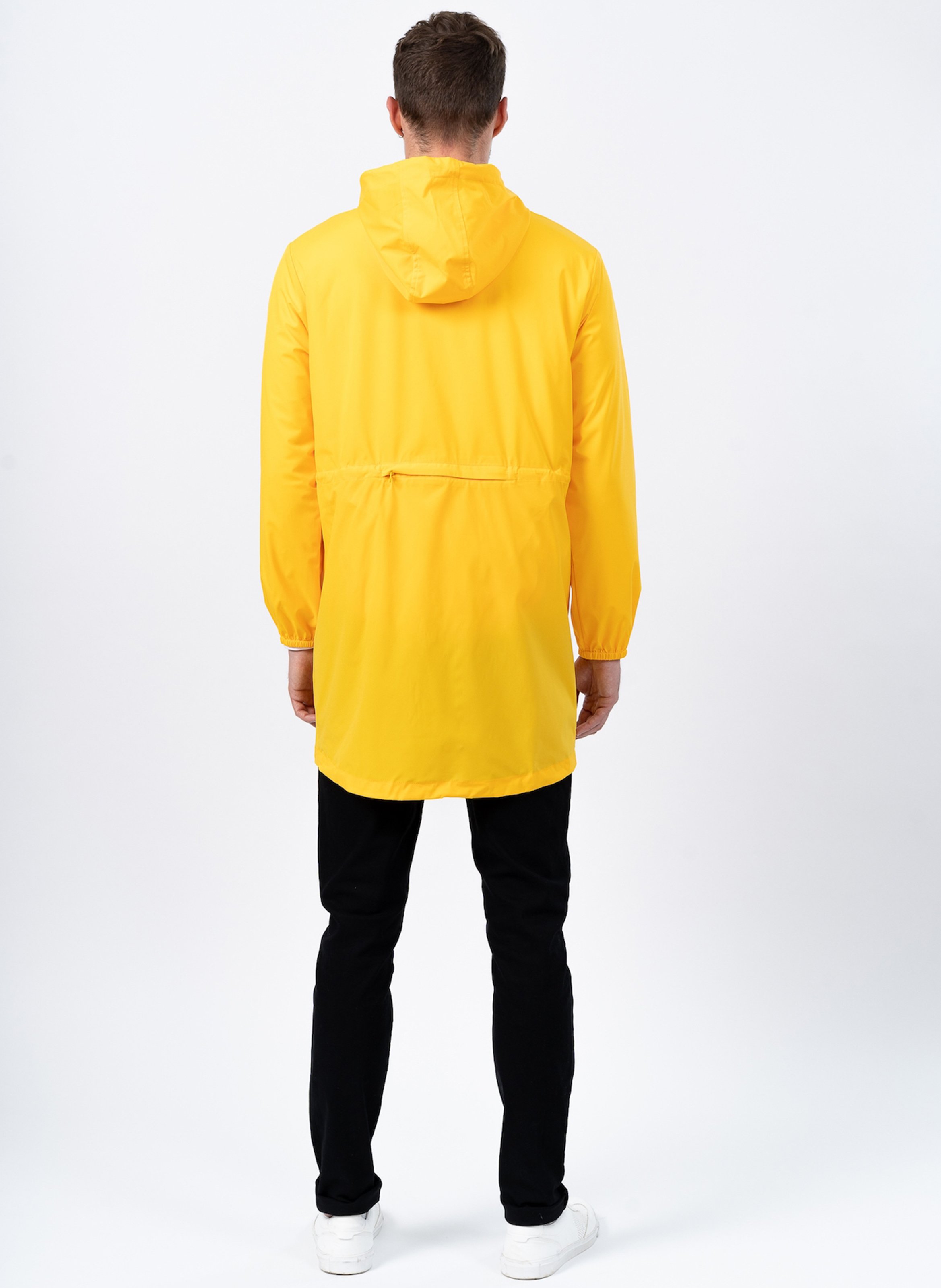 Imperméable long à capuche convertible FLOTTE Jaune
