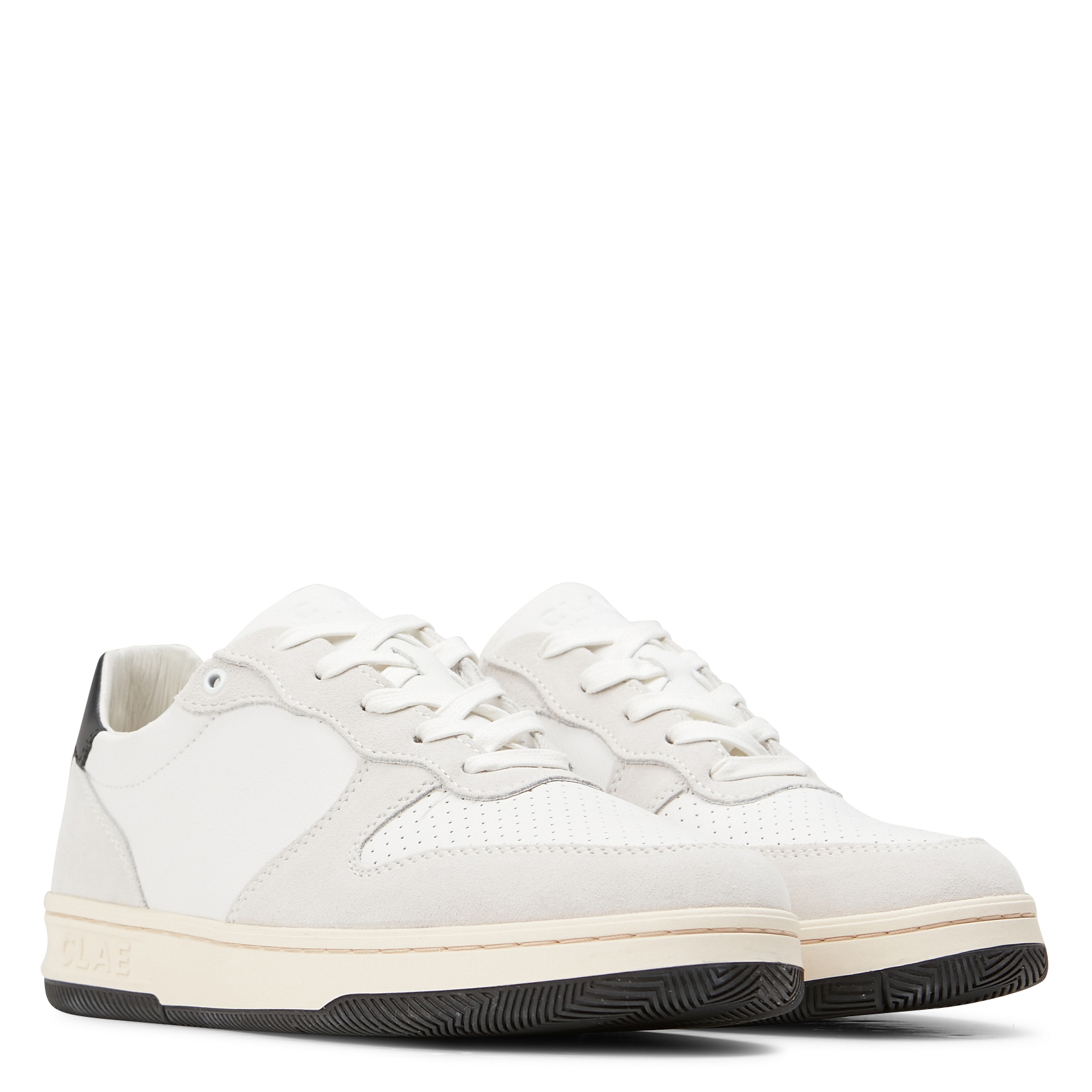 Baskets basses en cuir  CLAE Blanc