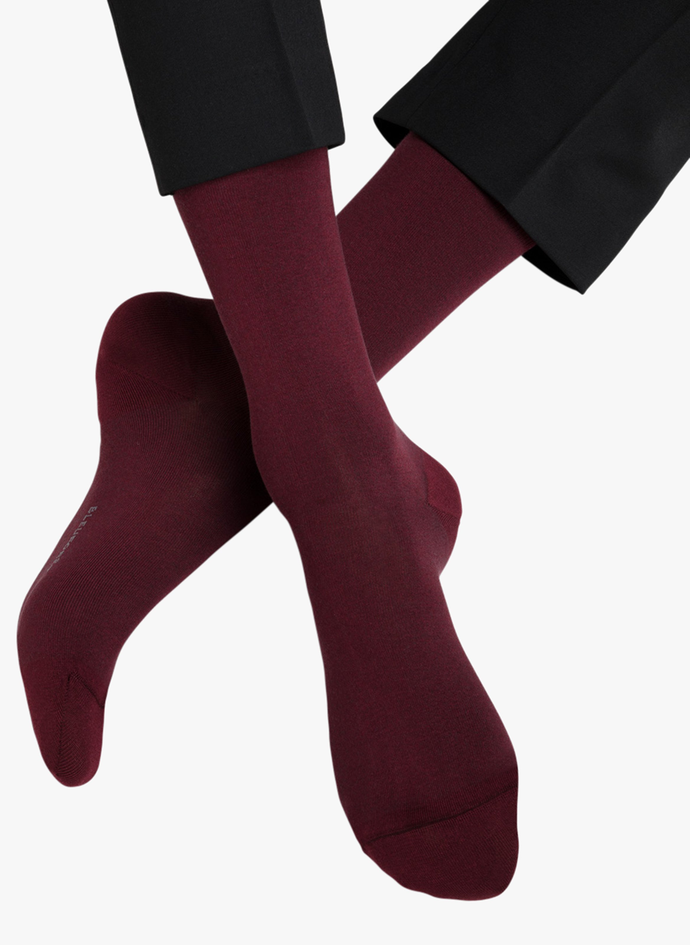 Stretch cotton socks BLEUFORET Red