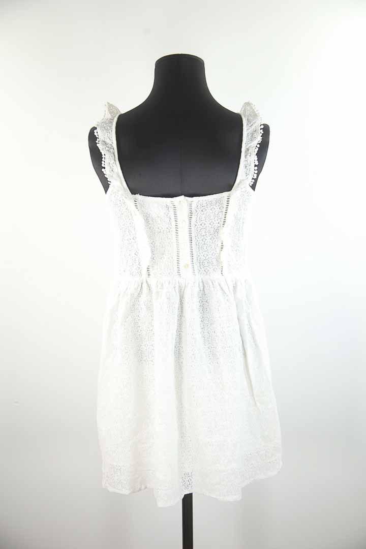 Robe En Dentelle Blanc Sezane Seconde Main Femme Place des