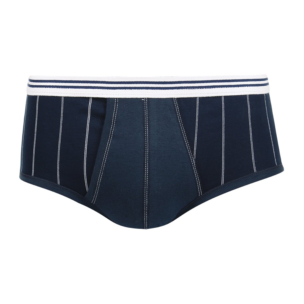 High-rise open mercerized cotton panties EMINENCE Blue