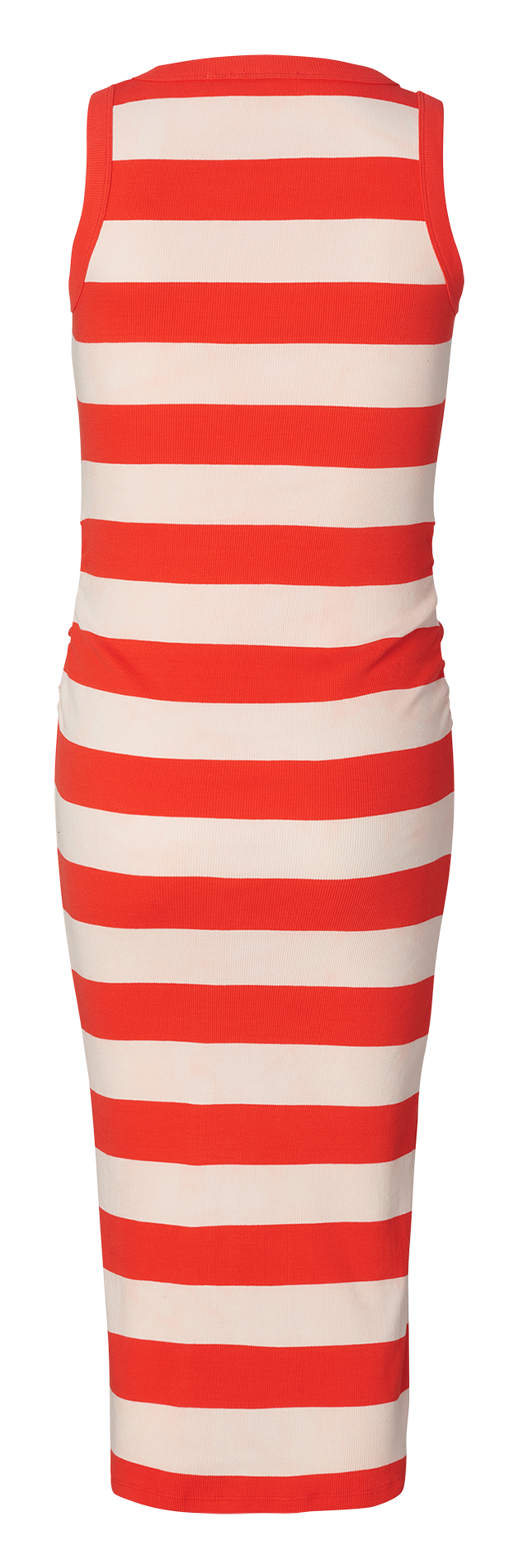 Robe midi rayée en coton bio NOPPIES Rouge