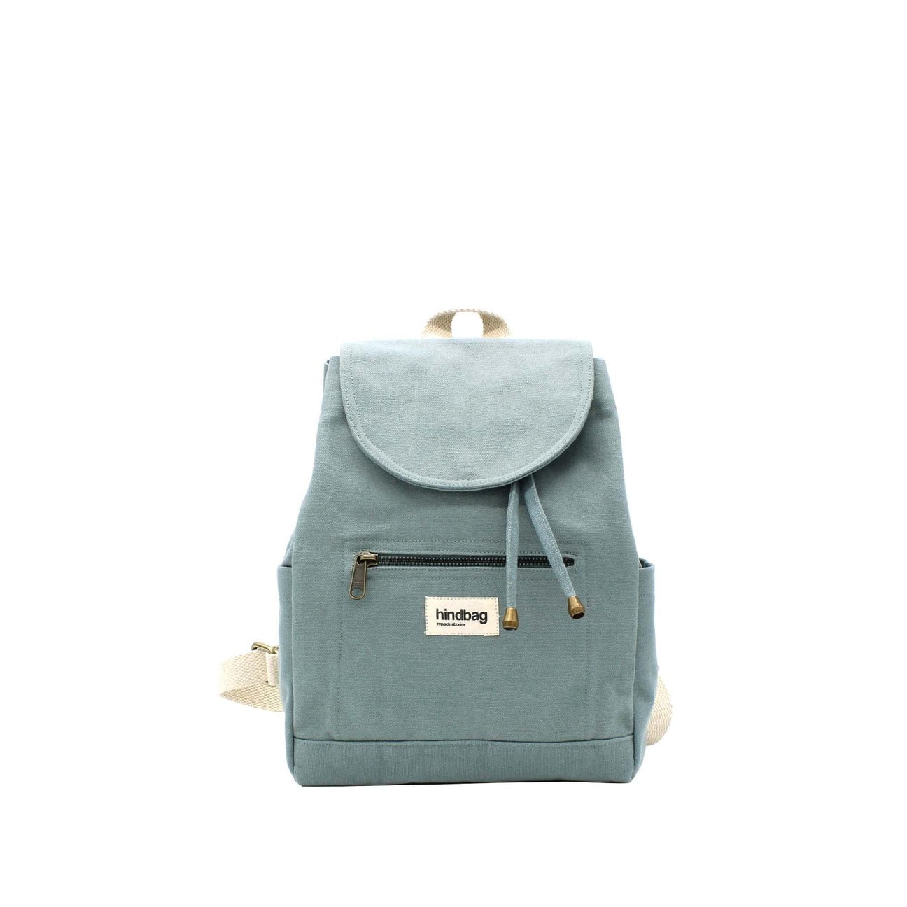Cotton backpack MINI ELIOT Sauge