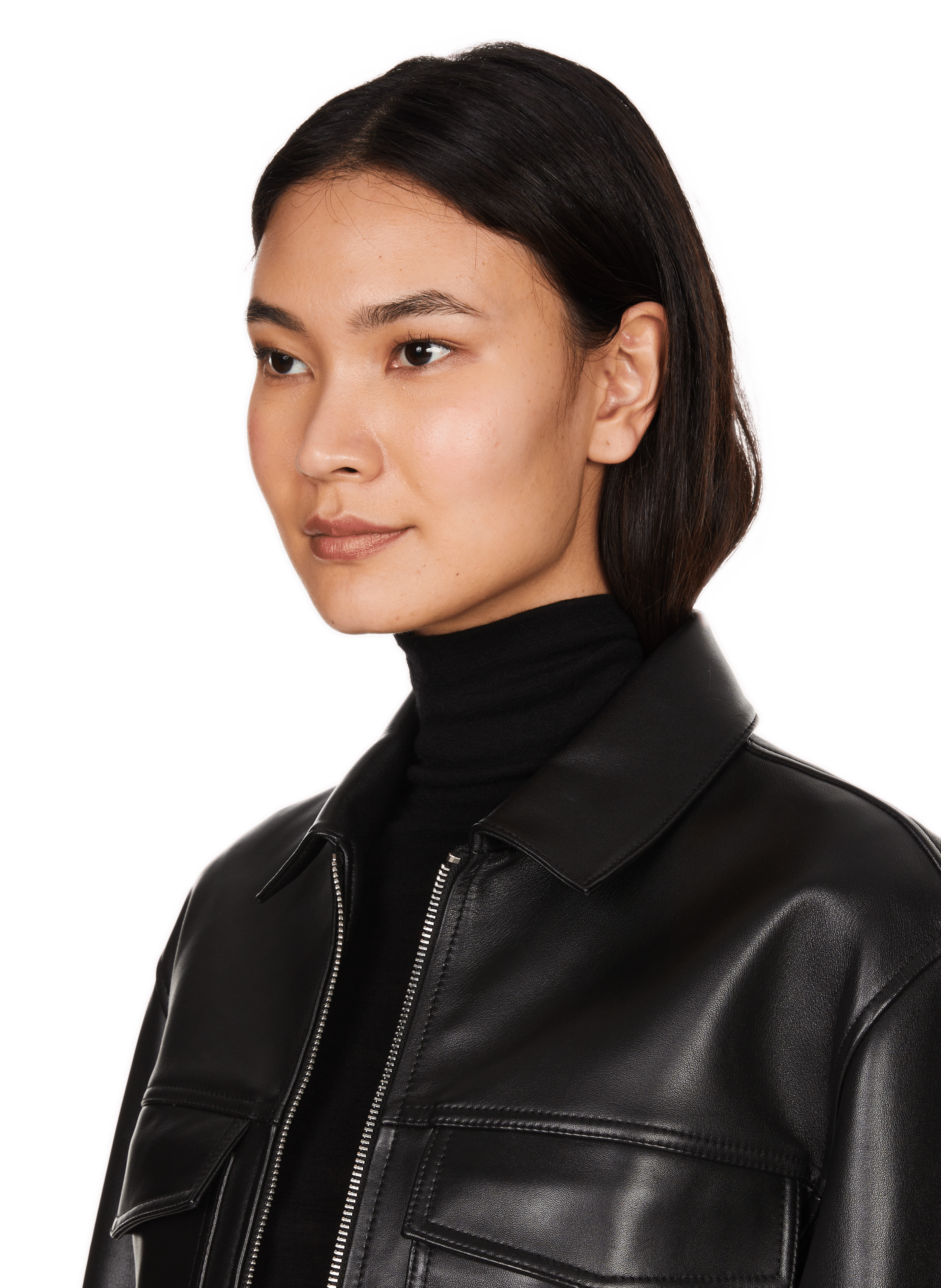 Giacca corta in pelle SAISON 1865 Nero