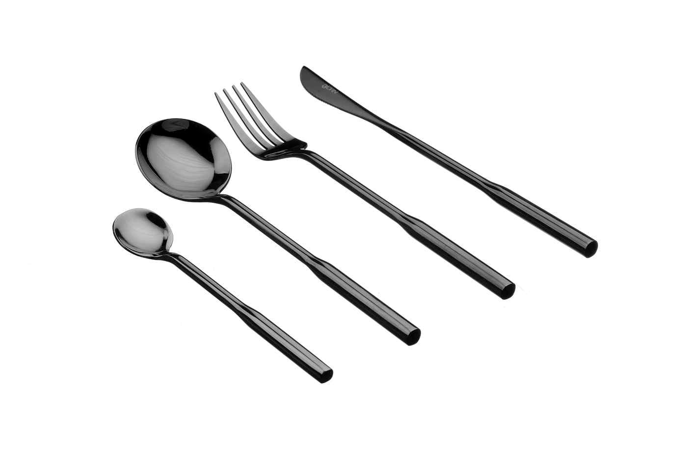 24-piece flatware set Abel - Black BJORN Black