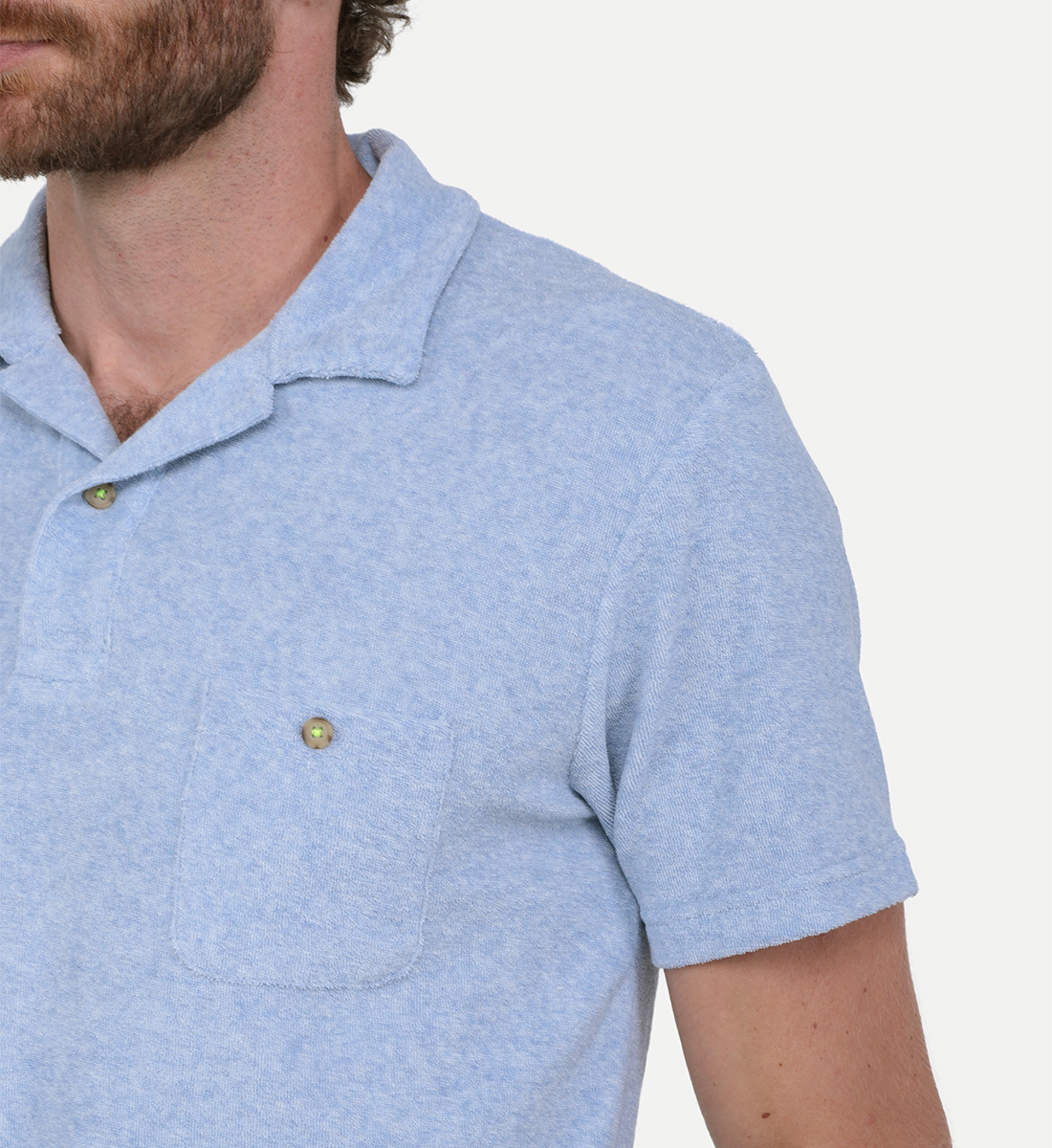 Terry cloth polo GILI'S Blue