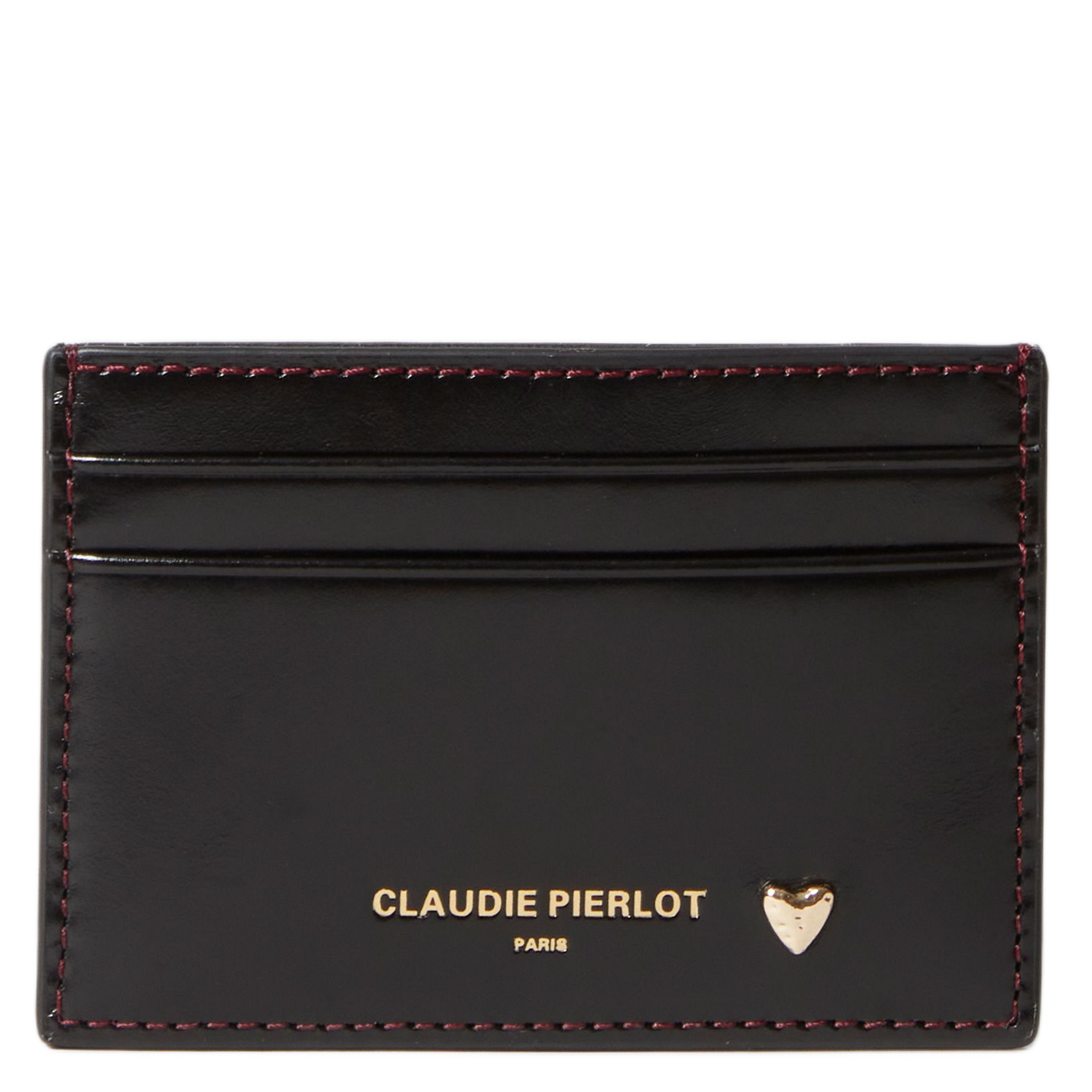 Porte-cartes en cuir CLAUDIE PIERLOT Noir