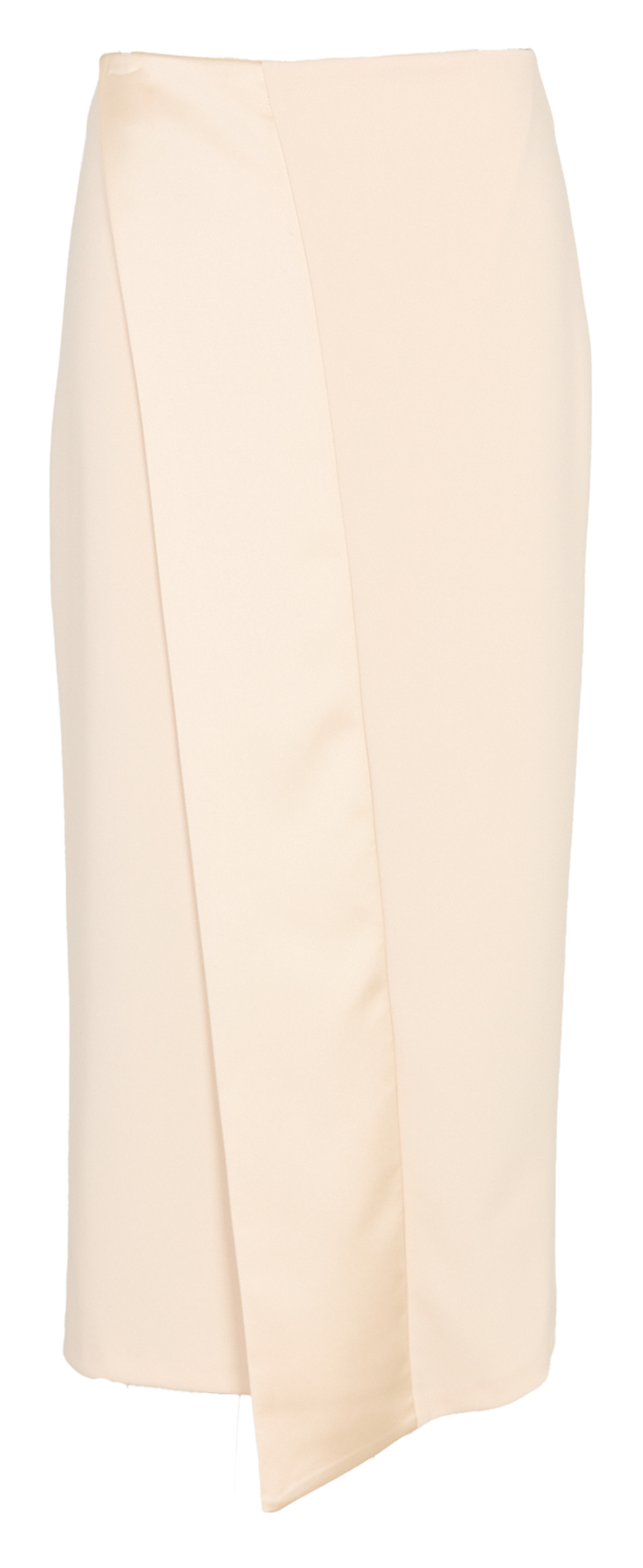 Satin asymmetric skirt IMPERIAL White