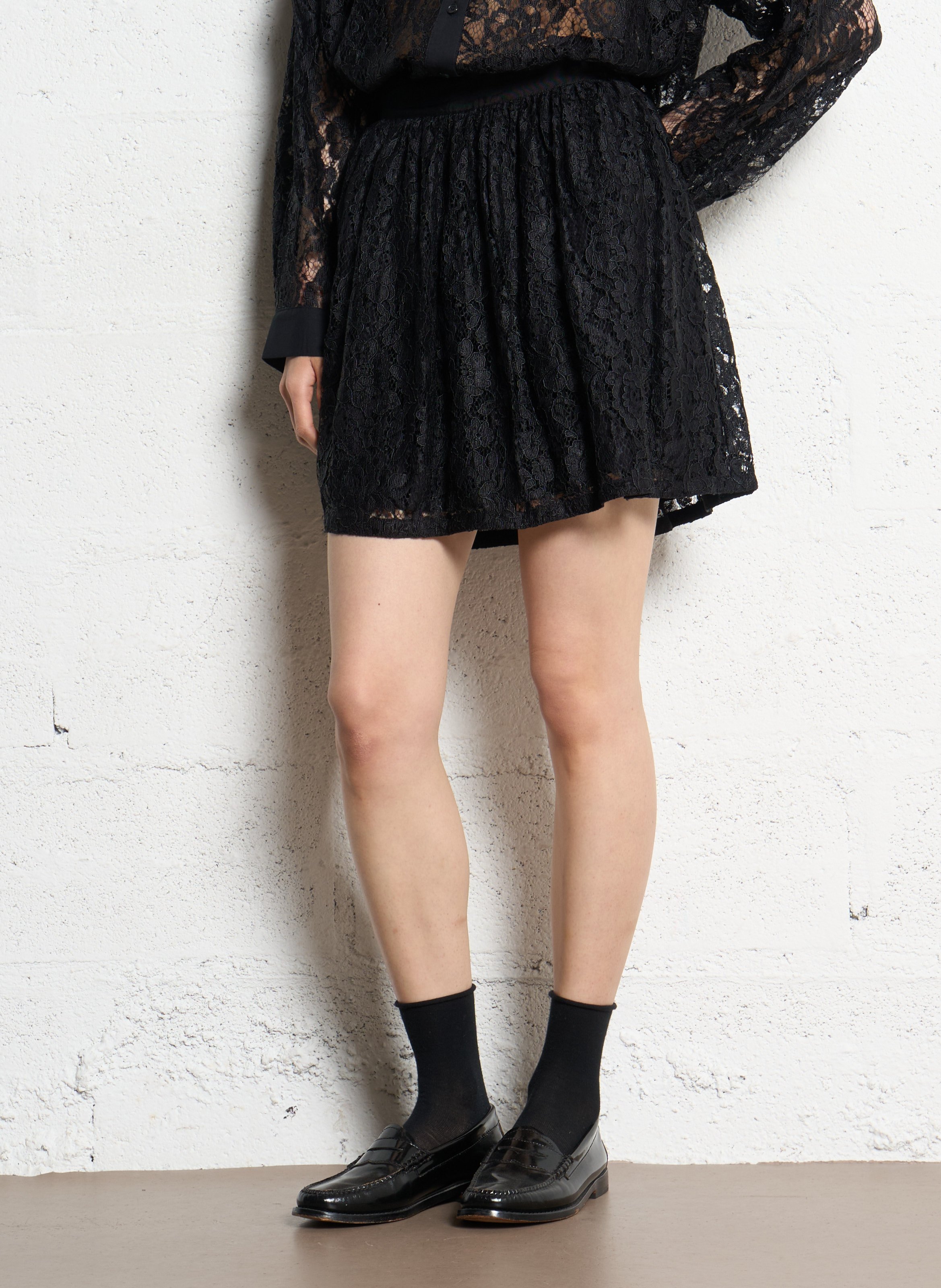 Flared Mini Skirt IKKS Black
