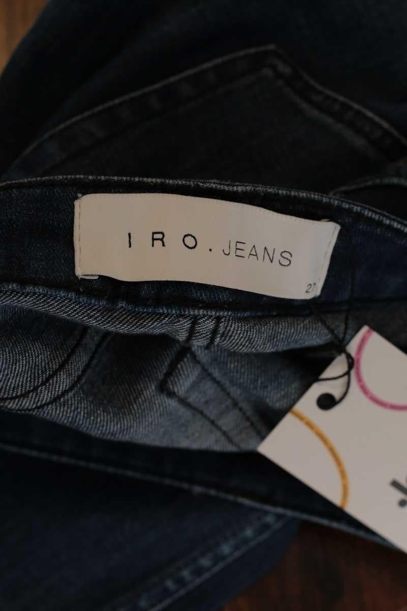 Cotton skinny jeans IRO - Seconde Main Blue