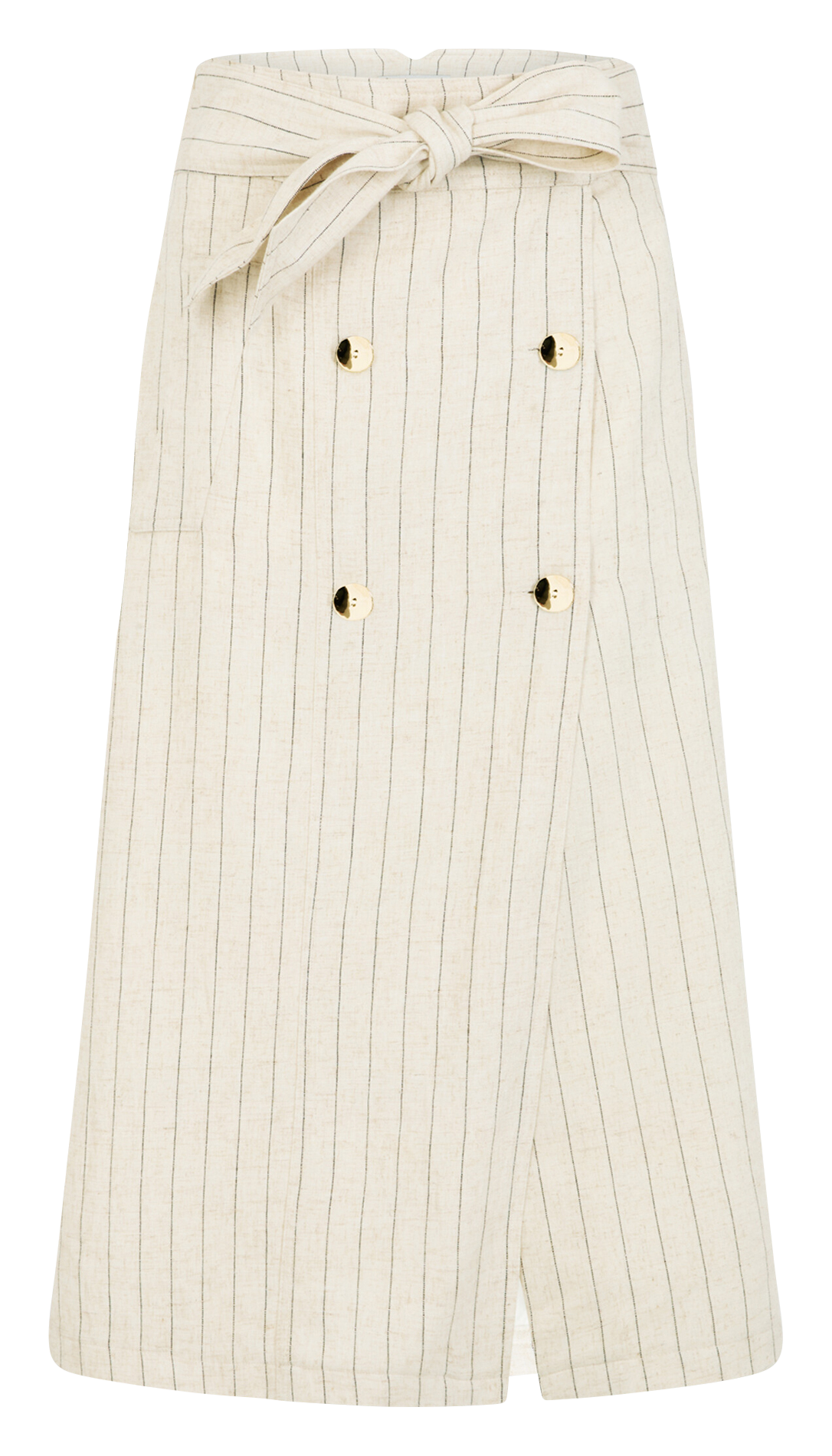 Striped midi skirt MORGAN Beige