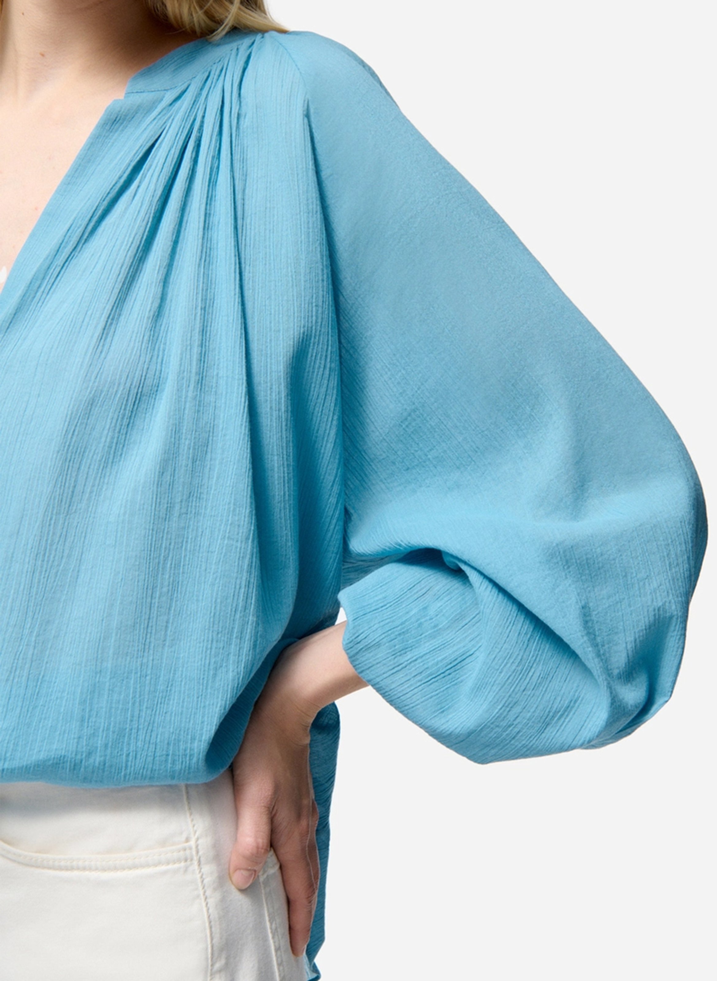 V-neck cotton blouse VANESSA BRUNO Blue