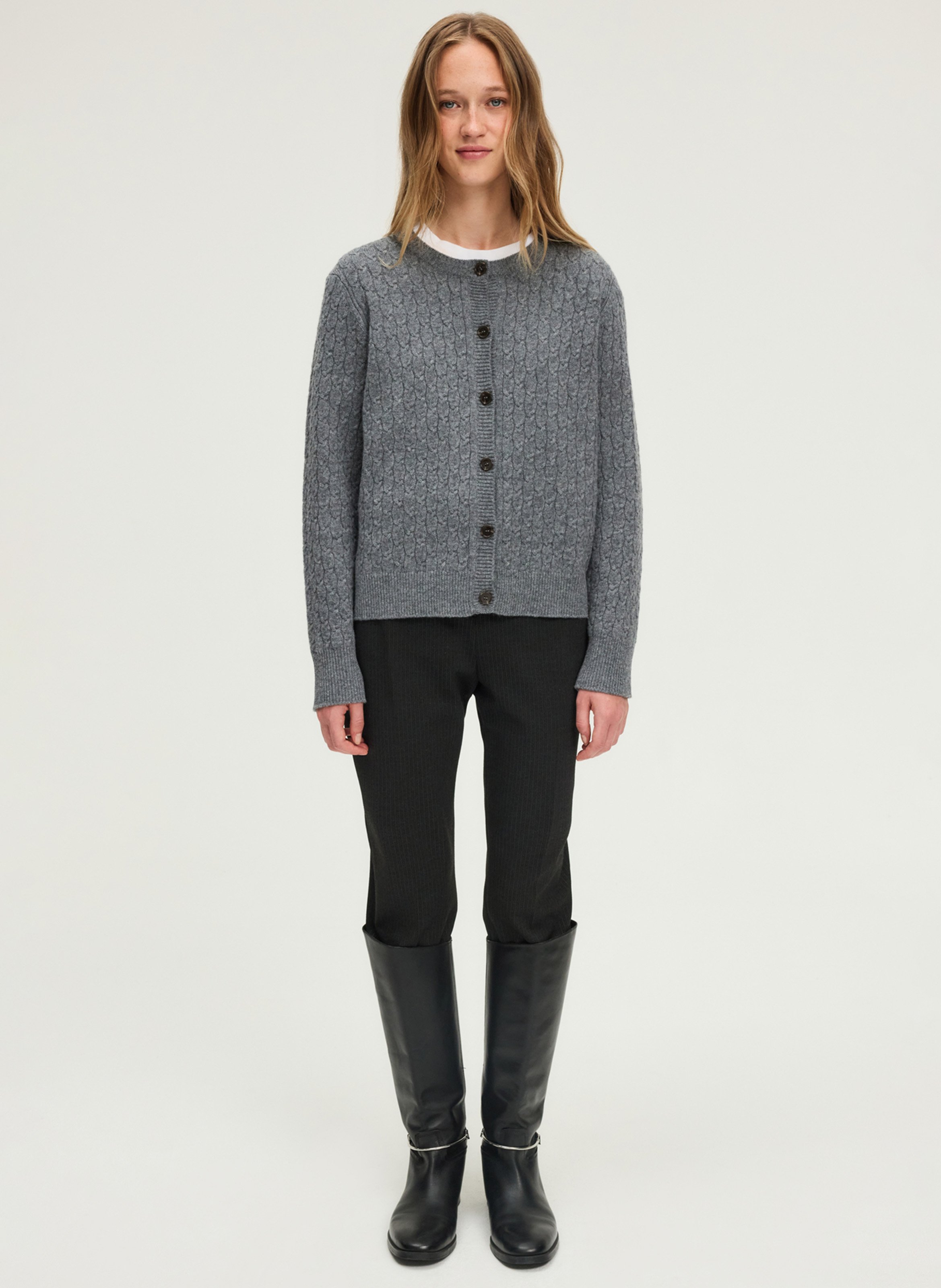 Vest van wol PABLO Grijs