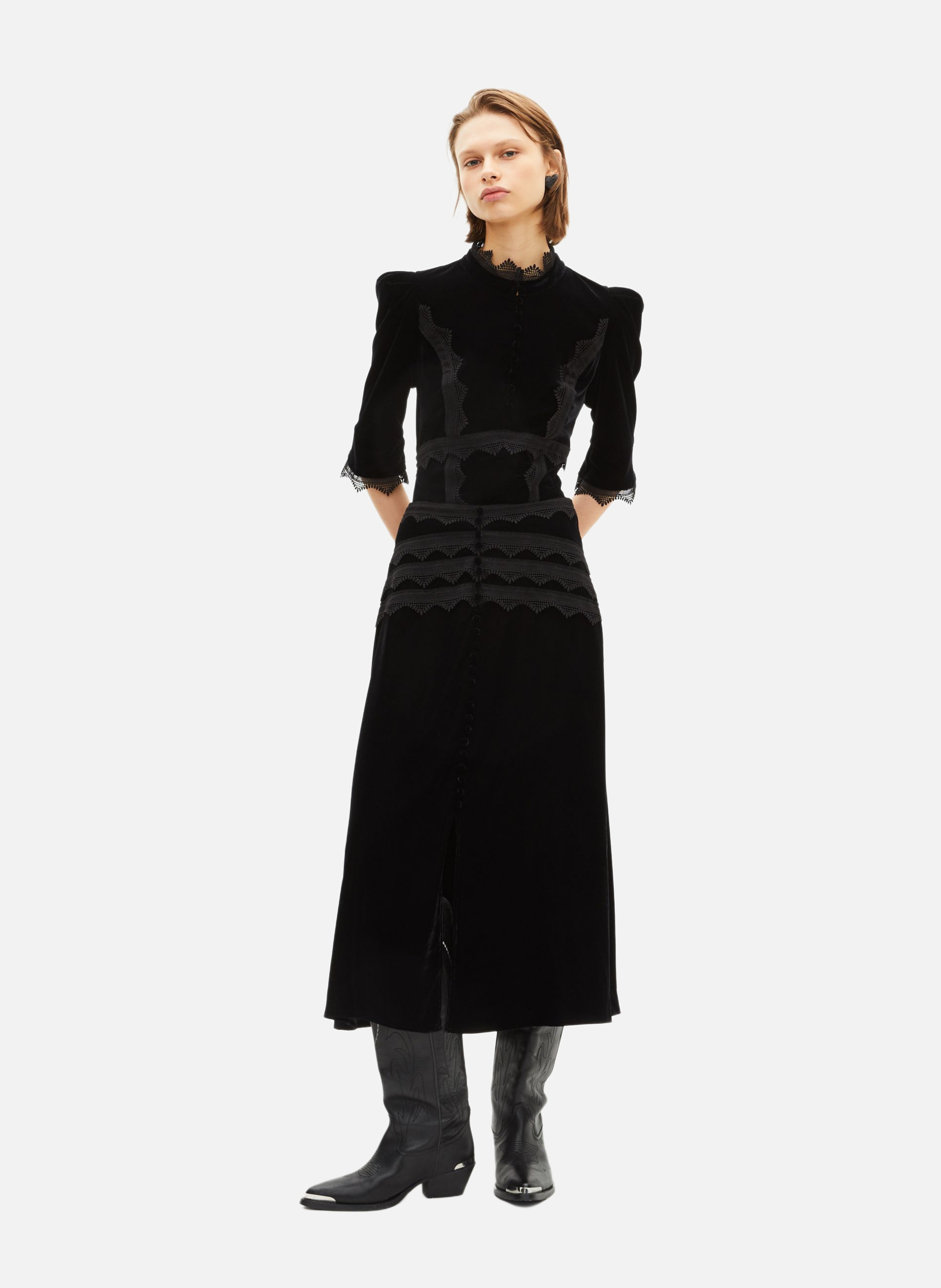 Velvet top THE KOOPLES Black