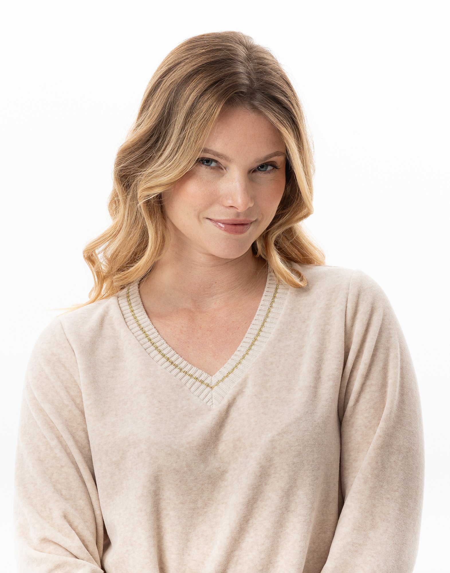 Velvet homewear set LE CHAT Beige