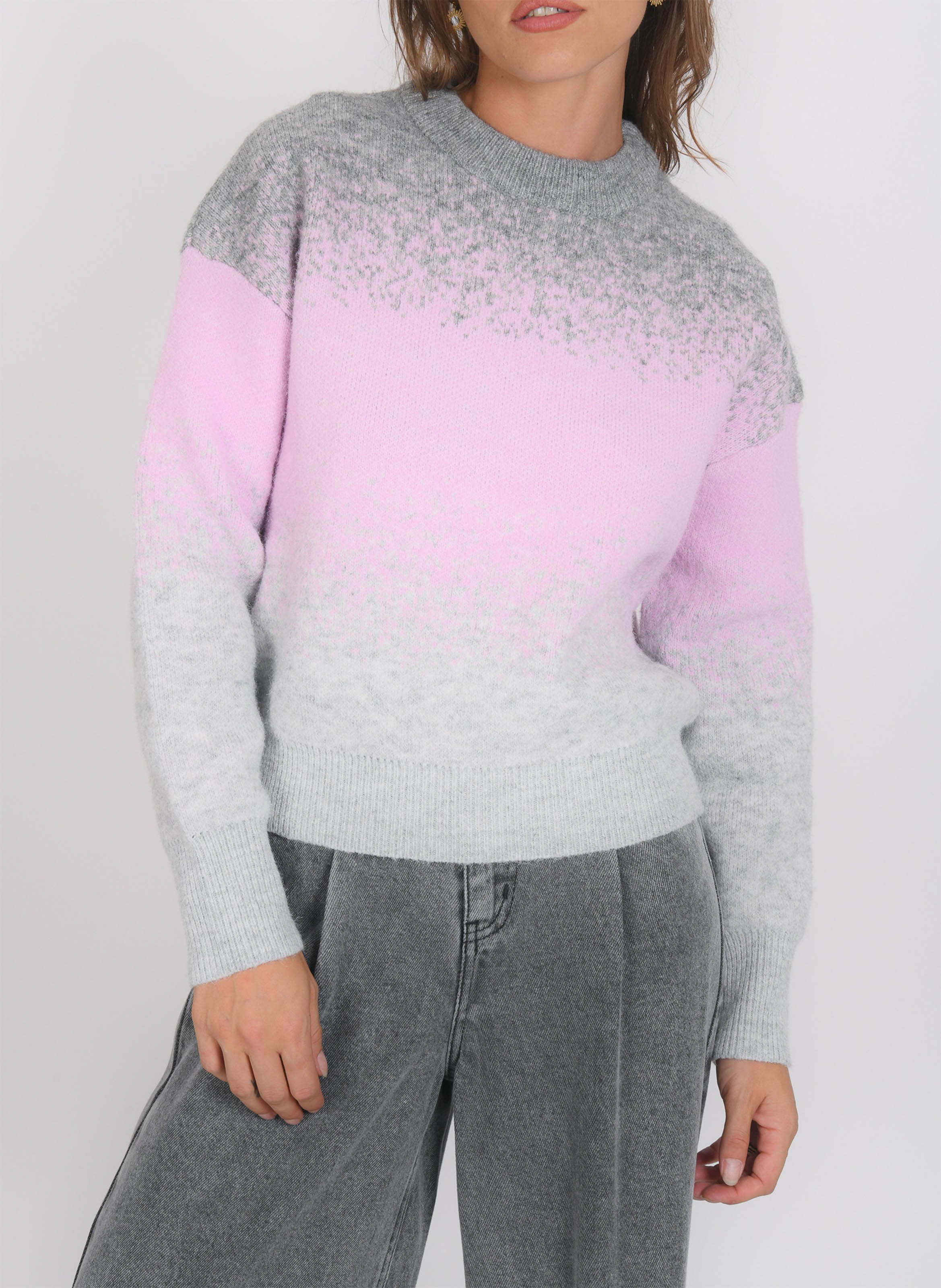 Oversize-Strickpullover mit Rundhalsausschnitt KOOKAI Rosa