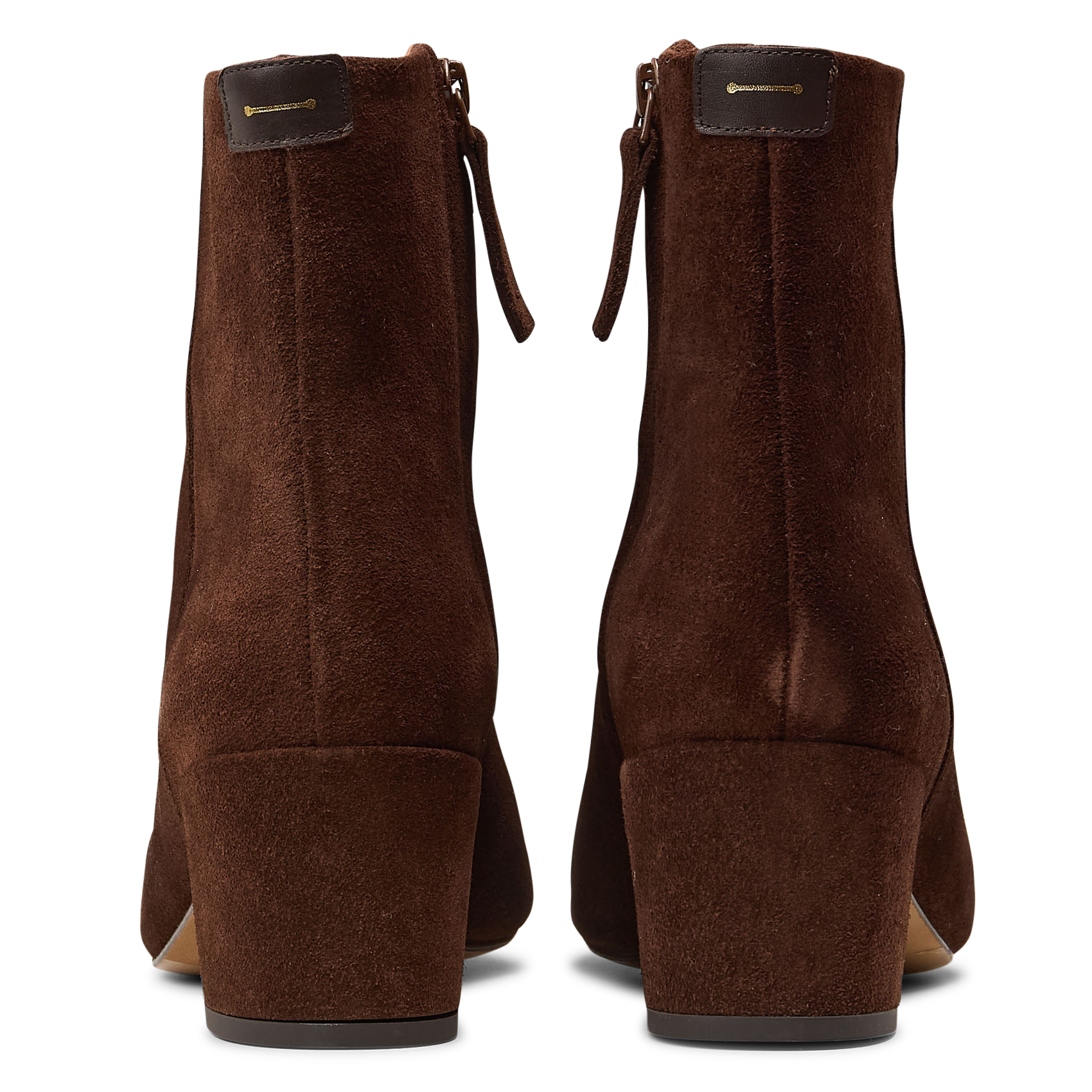 Einfarbige Wildleder-Stiefeletten ANTHOLOGY PARIS Braun