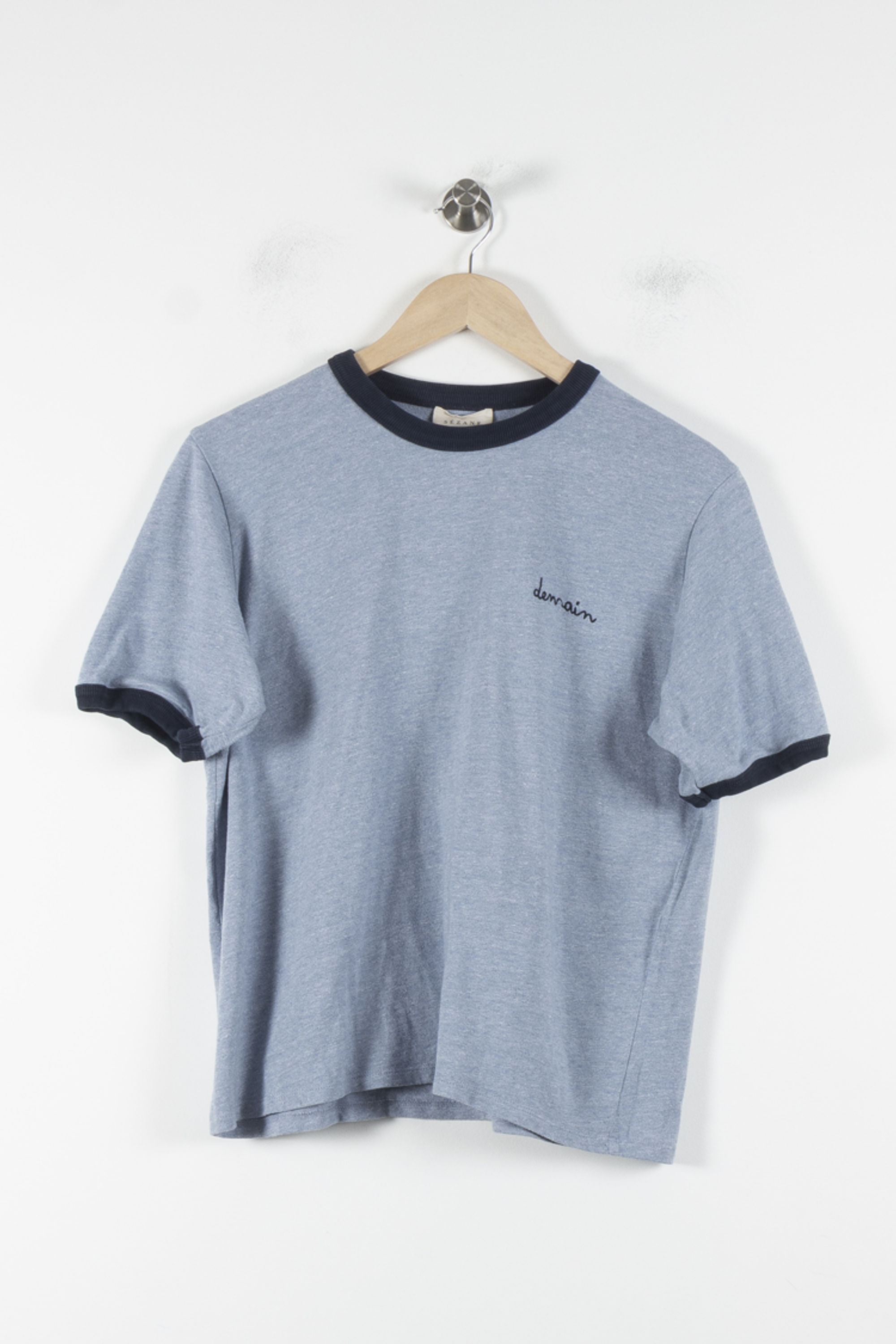 Tommy Badge T-shirt SEZANE - Seconde main Blue