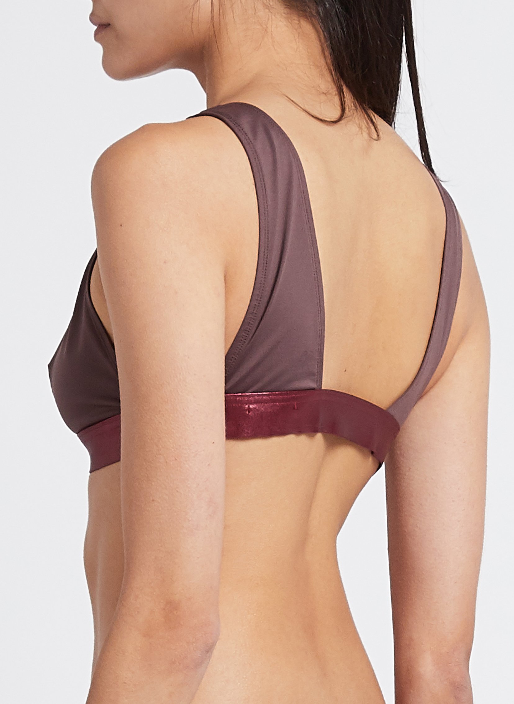 Brassière triangle  ALBERTINE Marron