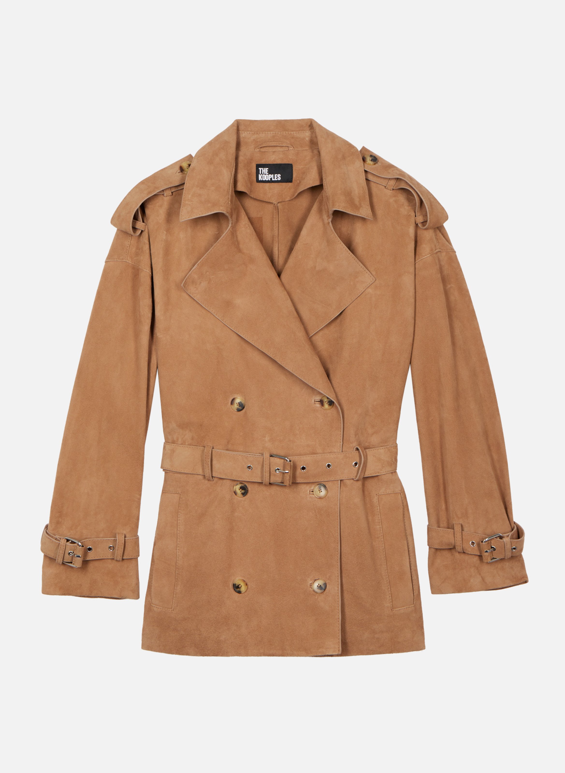 Bengale suede zipped jacket THE KOOPLES Beige