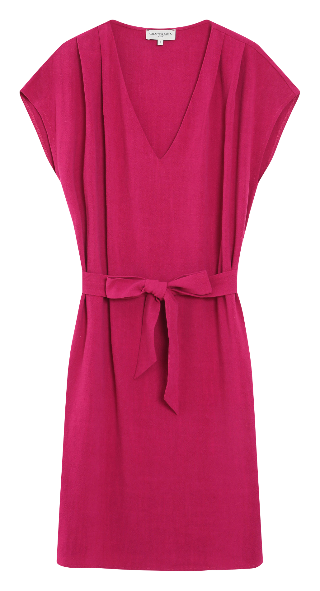 Robe courte col V GRACE ET MILA