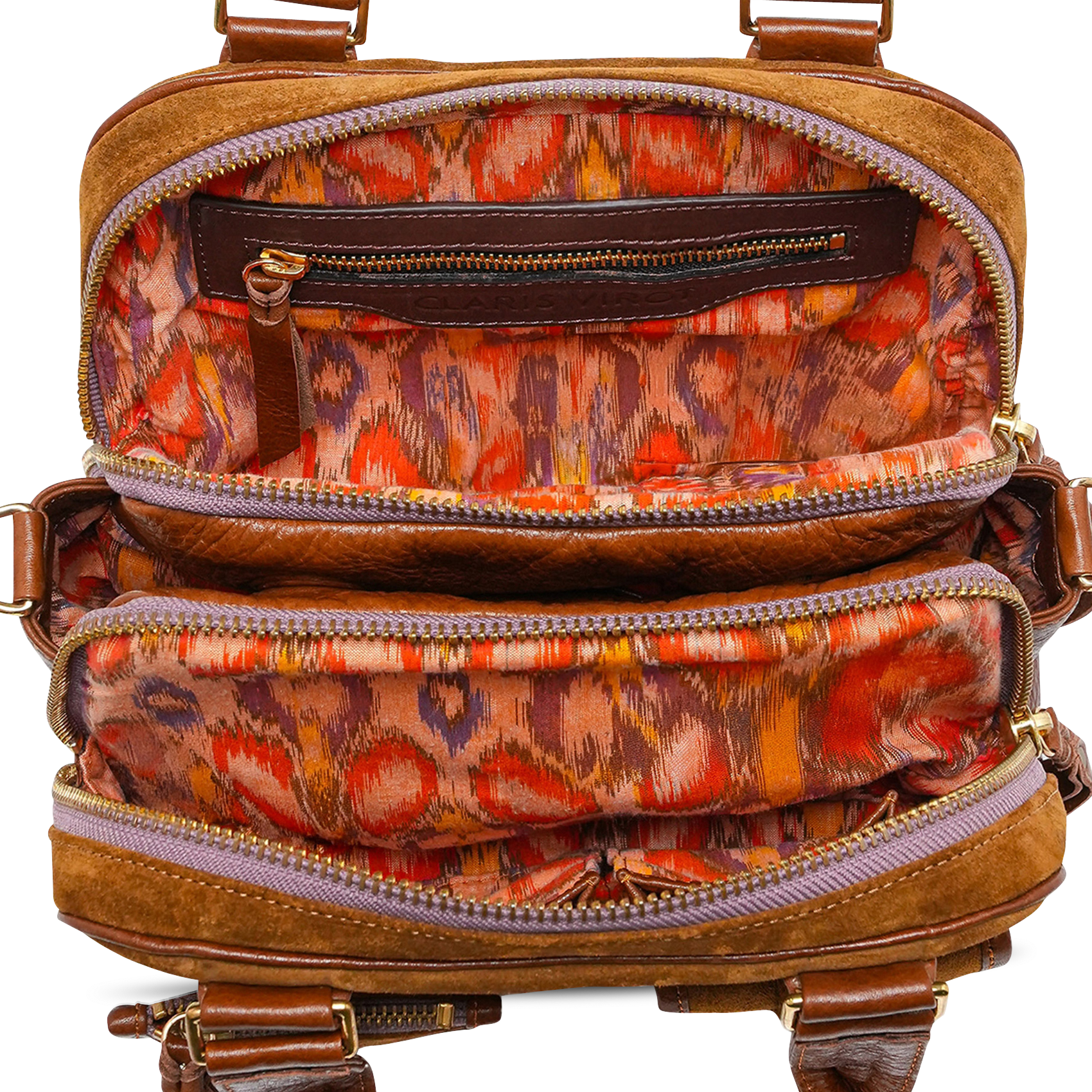 Brieftasche aus Leder CLARIS VIROT Braun