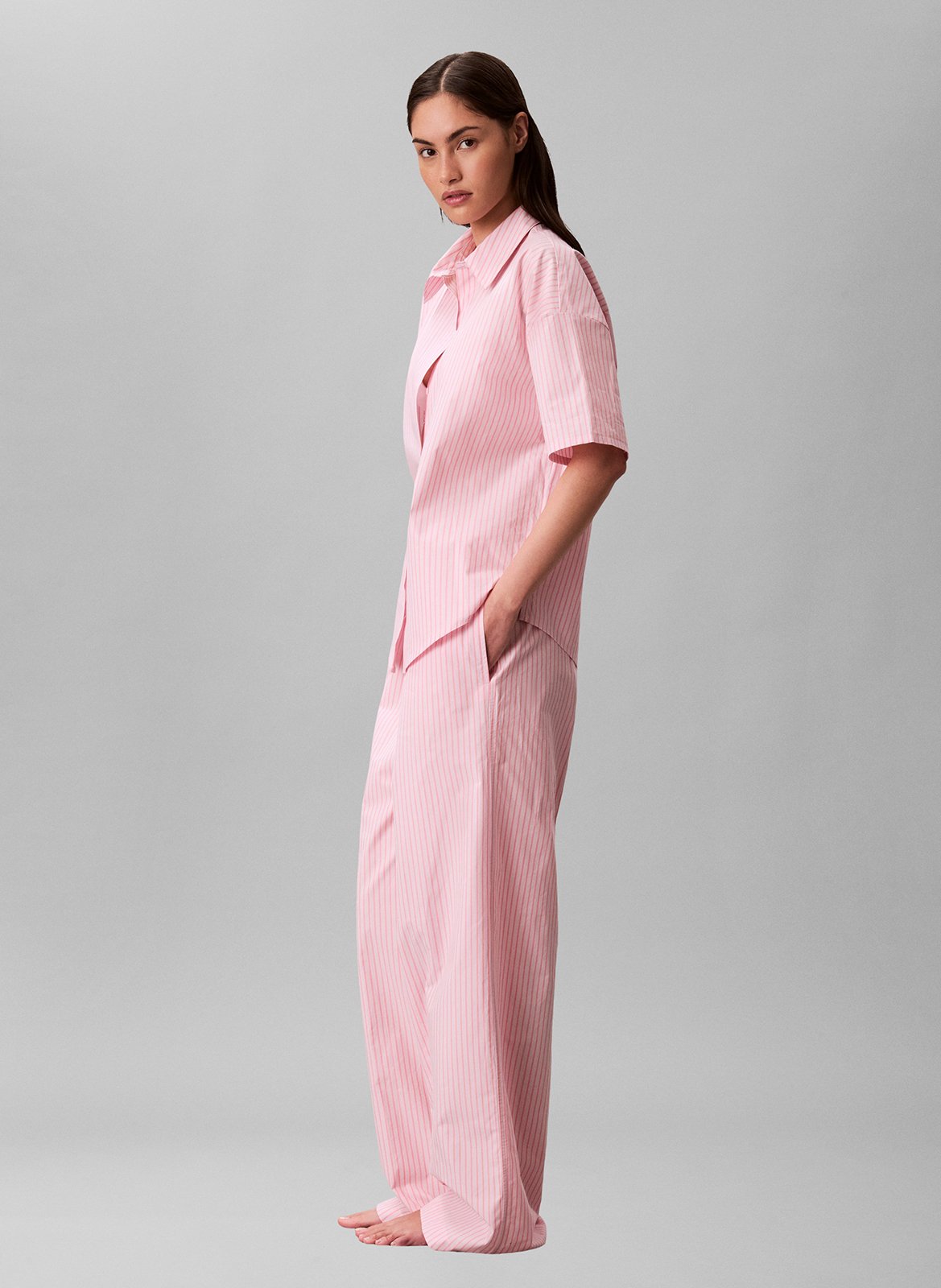 Ensemble de pyjama en coton rayé CALVIN KLEIN UNDERWEAR Multicolore