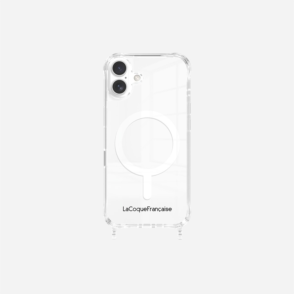 Coque de téléphone magsafe avec anneaux pour iphone 16 plus LA COQUE FRANCAISE Argent