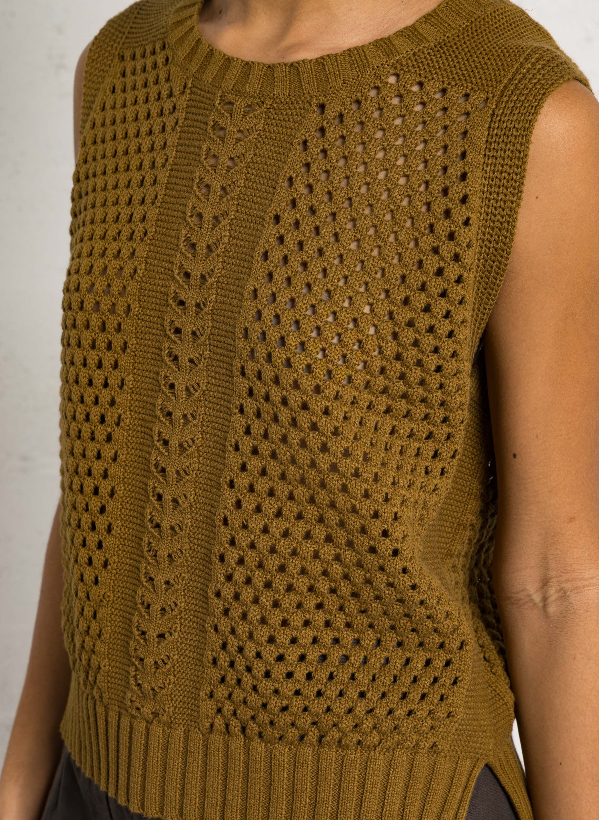 Strickpullover aus Baumwolle LEON & HARPER Braun