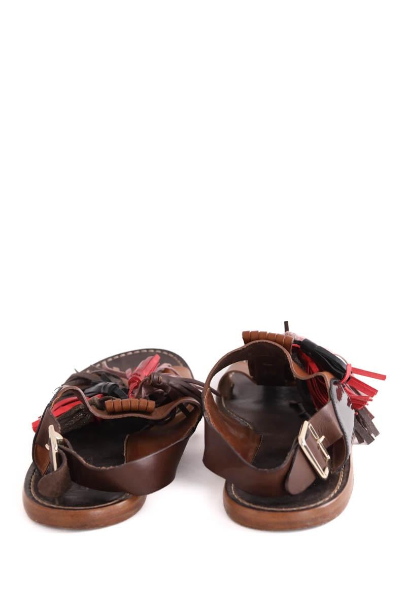 Faux leather sandals ISABEL MARANT ÉTOILE - SECONDE MAIN Brown