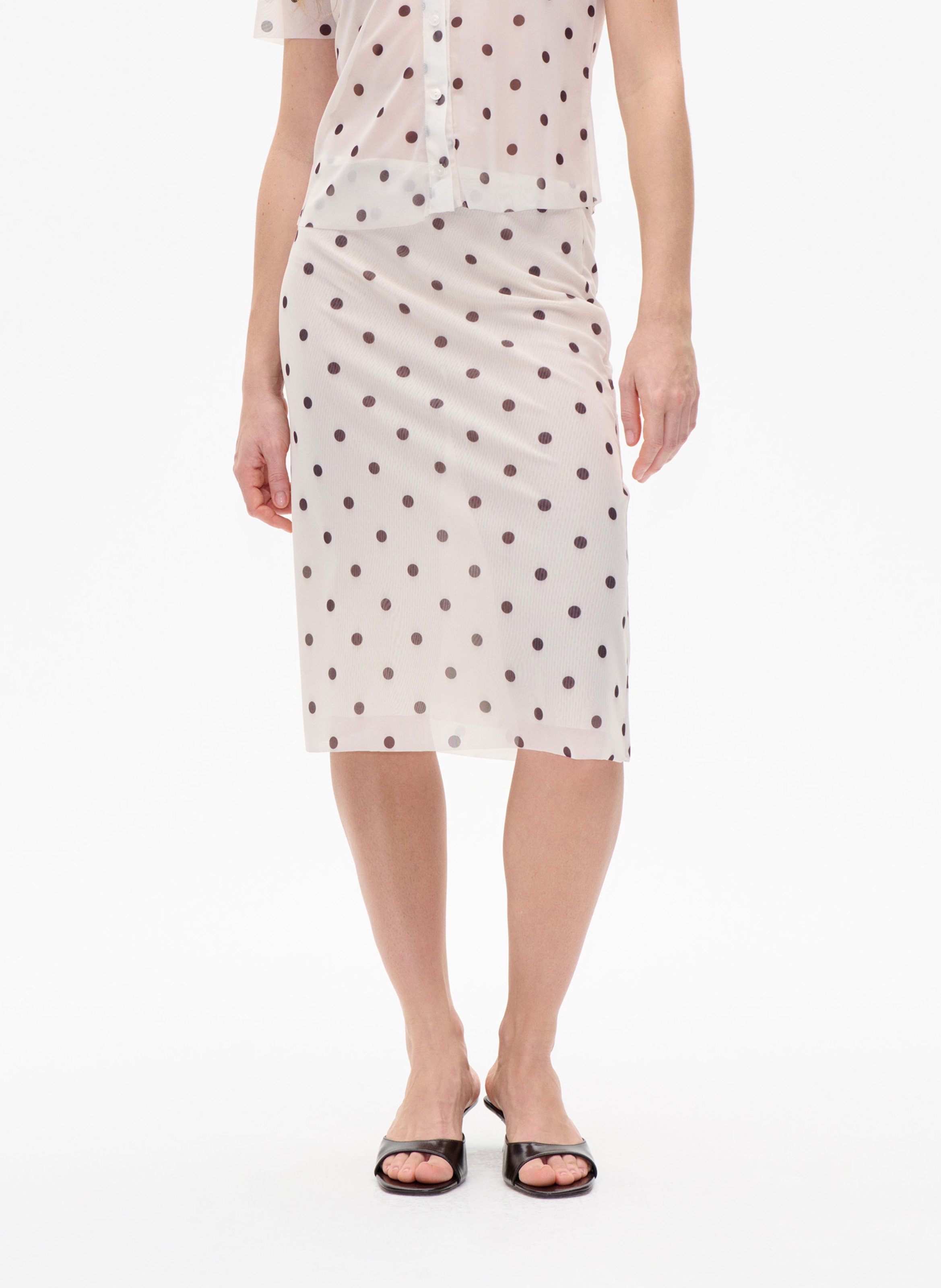 Anel printed midi skirt BAUM UND PFERDGARTEN White