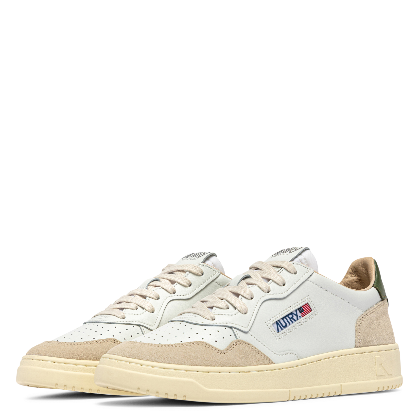 Niedrige Sneaker aus Leder-Mix | Grun AUTRY Herren