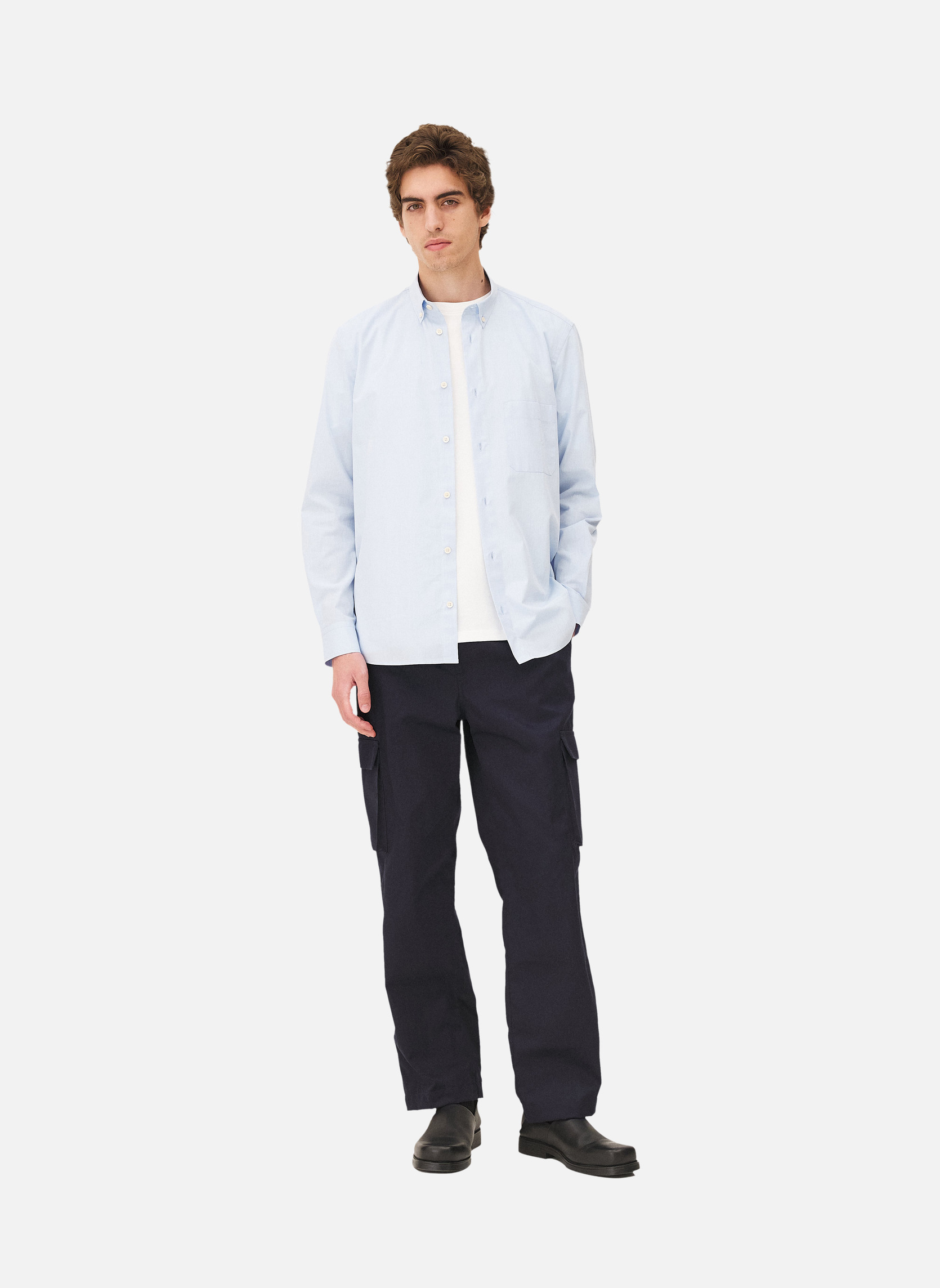 Casual shirt curtis sky blue Noyoco Blue