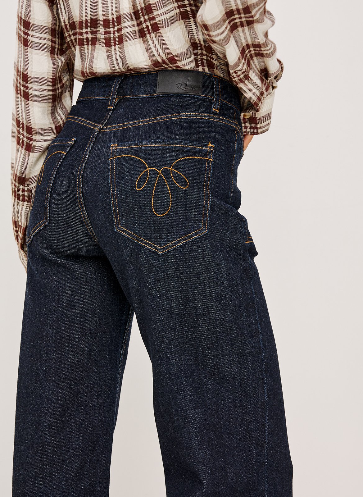 Cotton-blend flared jeans RAILS Blue